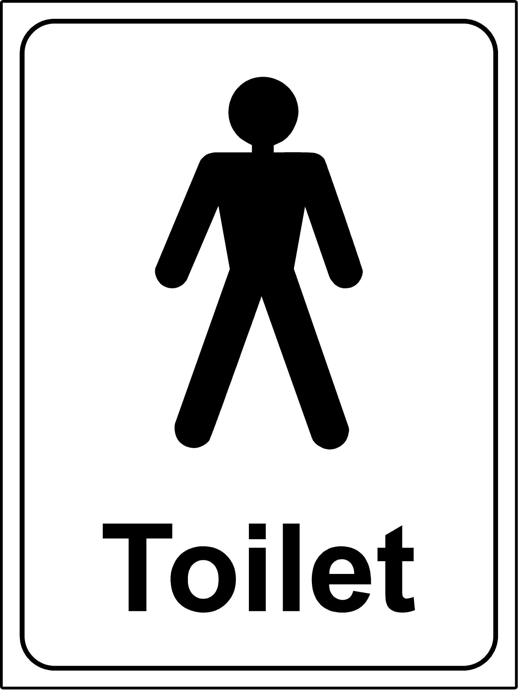 Kpcm Display Ltd Men's Toilet Sign - 1.2Mm Rigid Plastic 150Mm X 100Mm