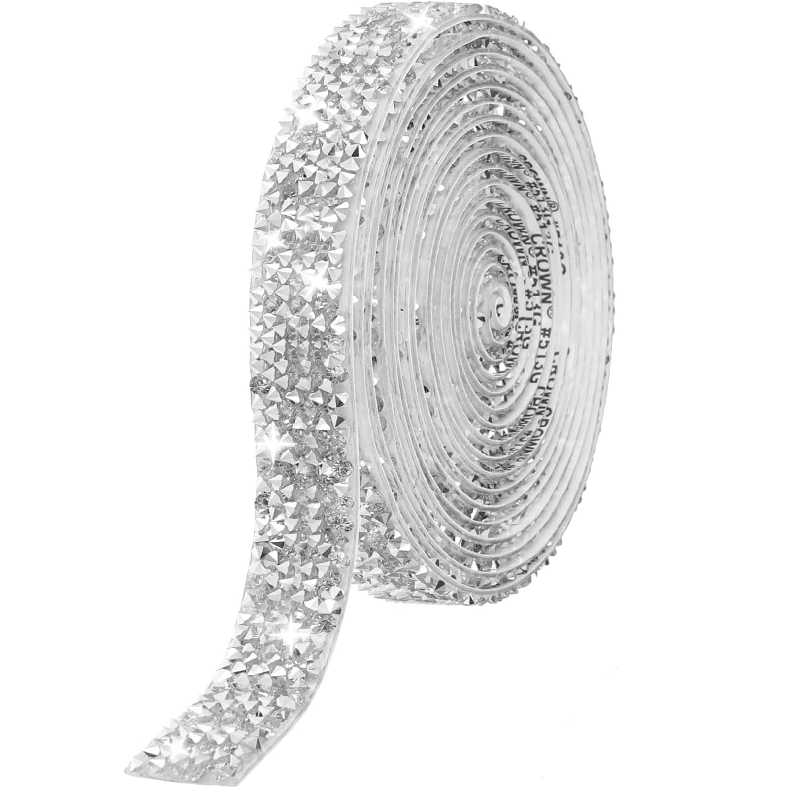 3 Yards Rhinestones for Clothes, Diamante Trim, Self Adhesive Rhinestones, Ribbon Roll Glitter Resin Diamond Ribbons Stickers Wrap Crystal Roll for DIY Arts Crafts,10mm