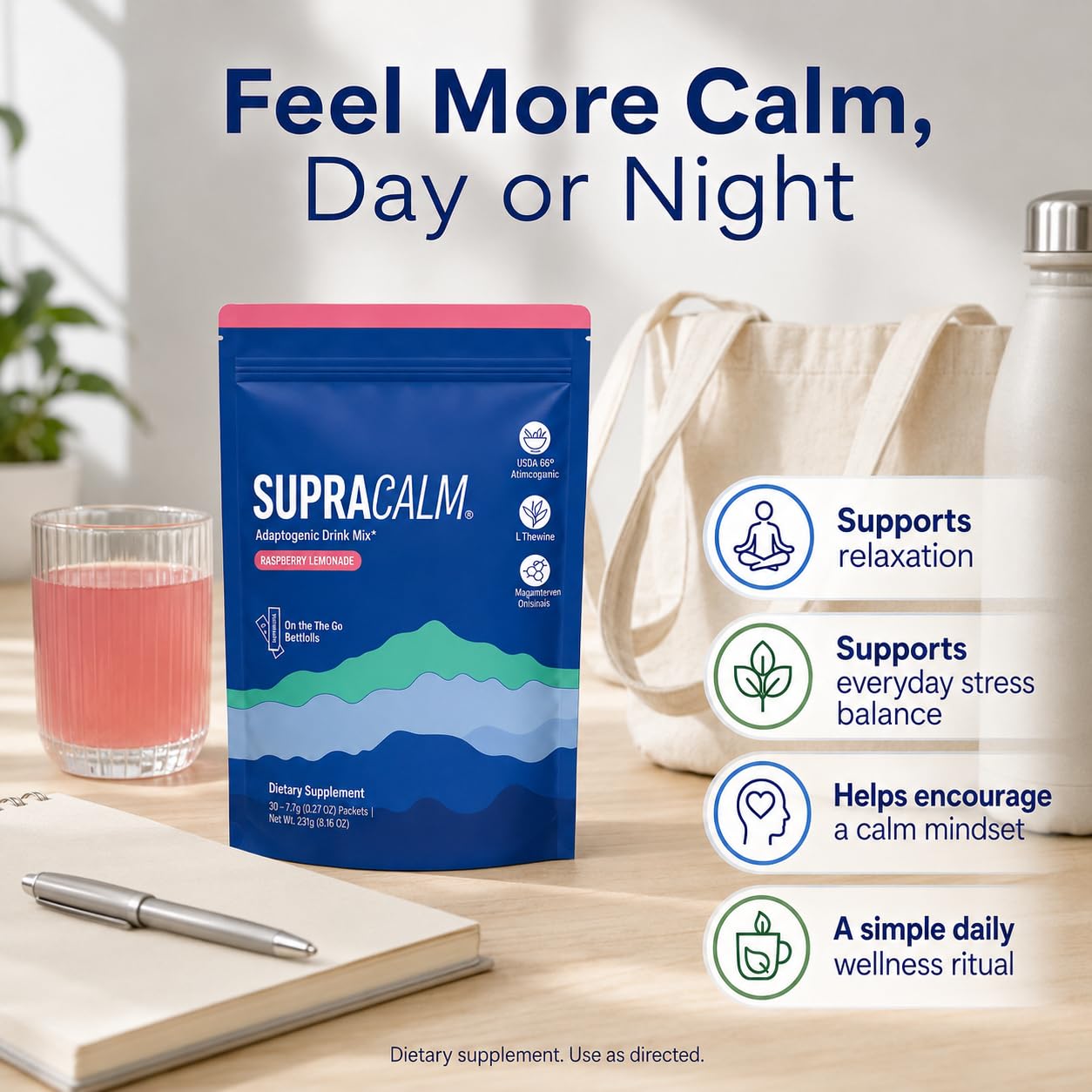 New Super Cortisol, Lot de 20 Supercalm Cortisol aura plus, Cortisol Super Calm, Poudres Naturelles de Cortisol, pour Relaxation et la Concentration, Pas de Sucre, unisexe (3 packs)