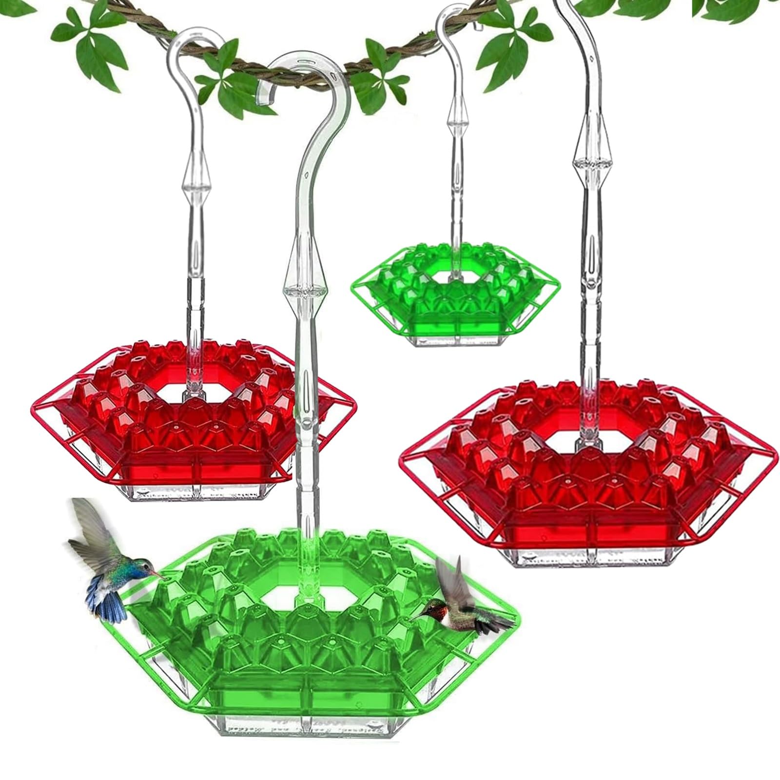Mangeoire à colibris pour oiseaux sauvages avec distributeur de nourriture de jardin
