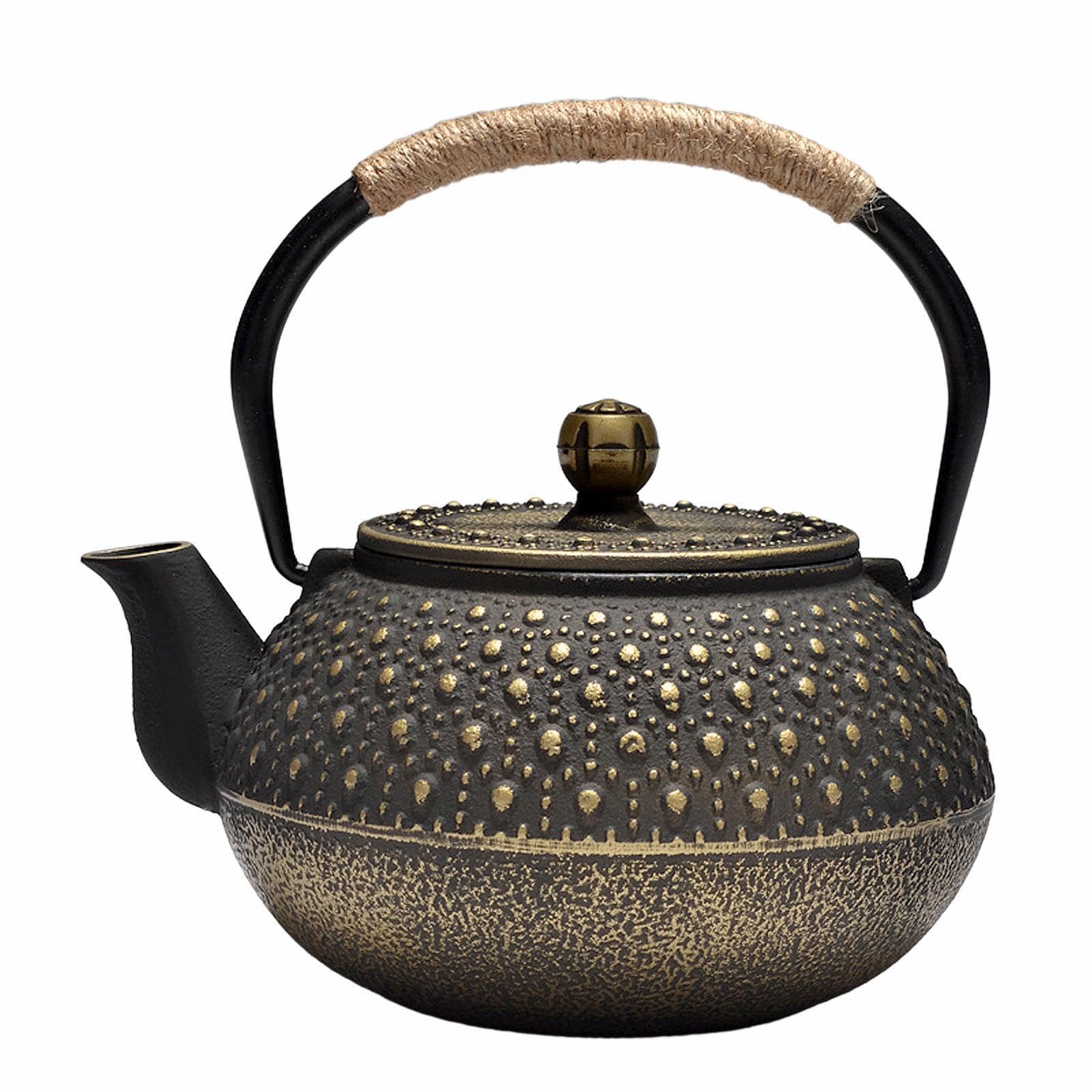 Elegante tetera japonesa suelta para quienes aprecian la preparación de diferentes tés. Cocina y aventuras al aire libre. Tetera para agua