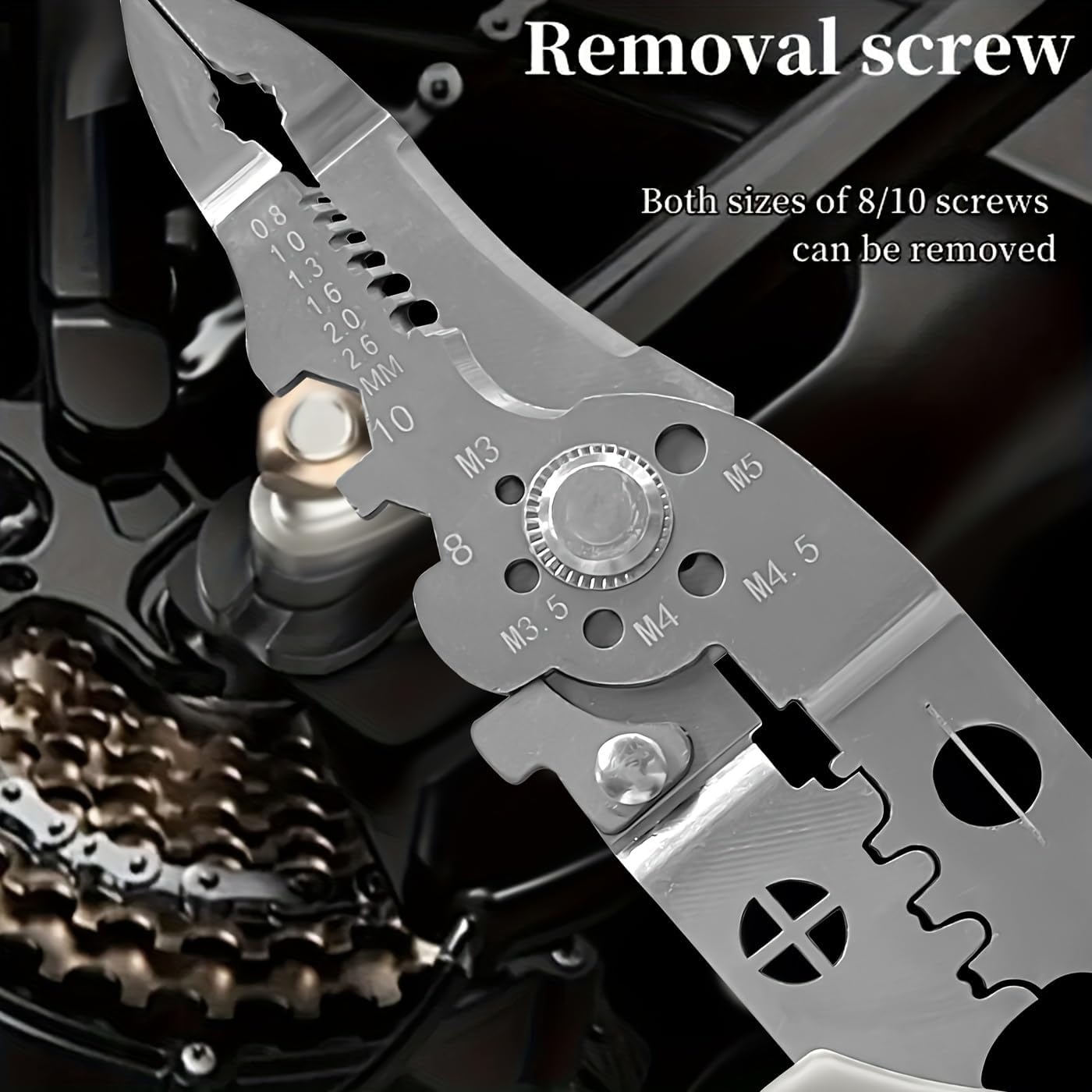 21 In 1 Wire Stripper, High Carbon Steel Multi Function Wire Stripping Tool for Electrical Wire Cutter and Wire Crimper