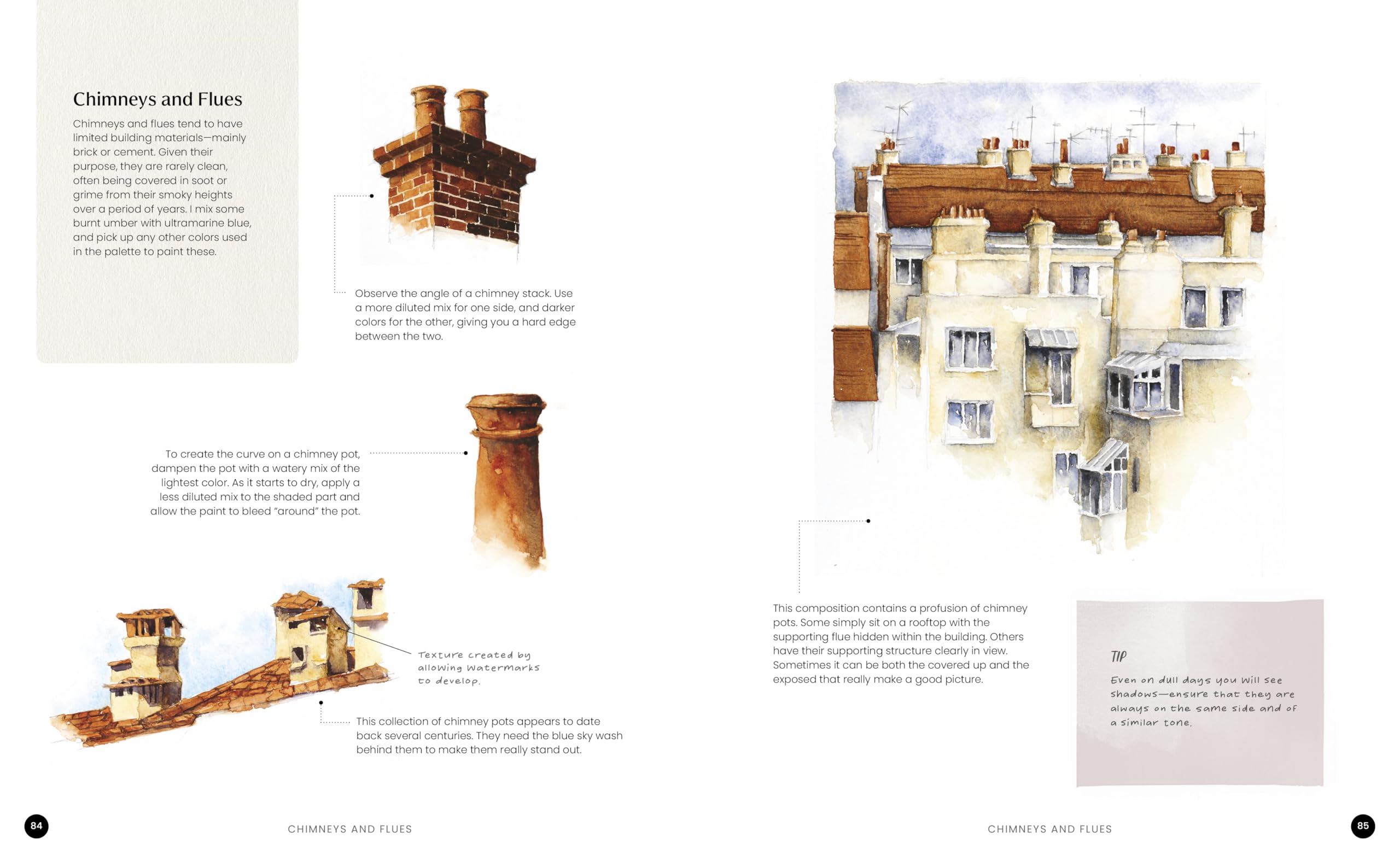 Watercolor Artist's Index of the Urban Landscape Field Trip Paint Features
