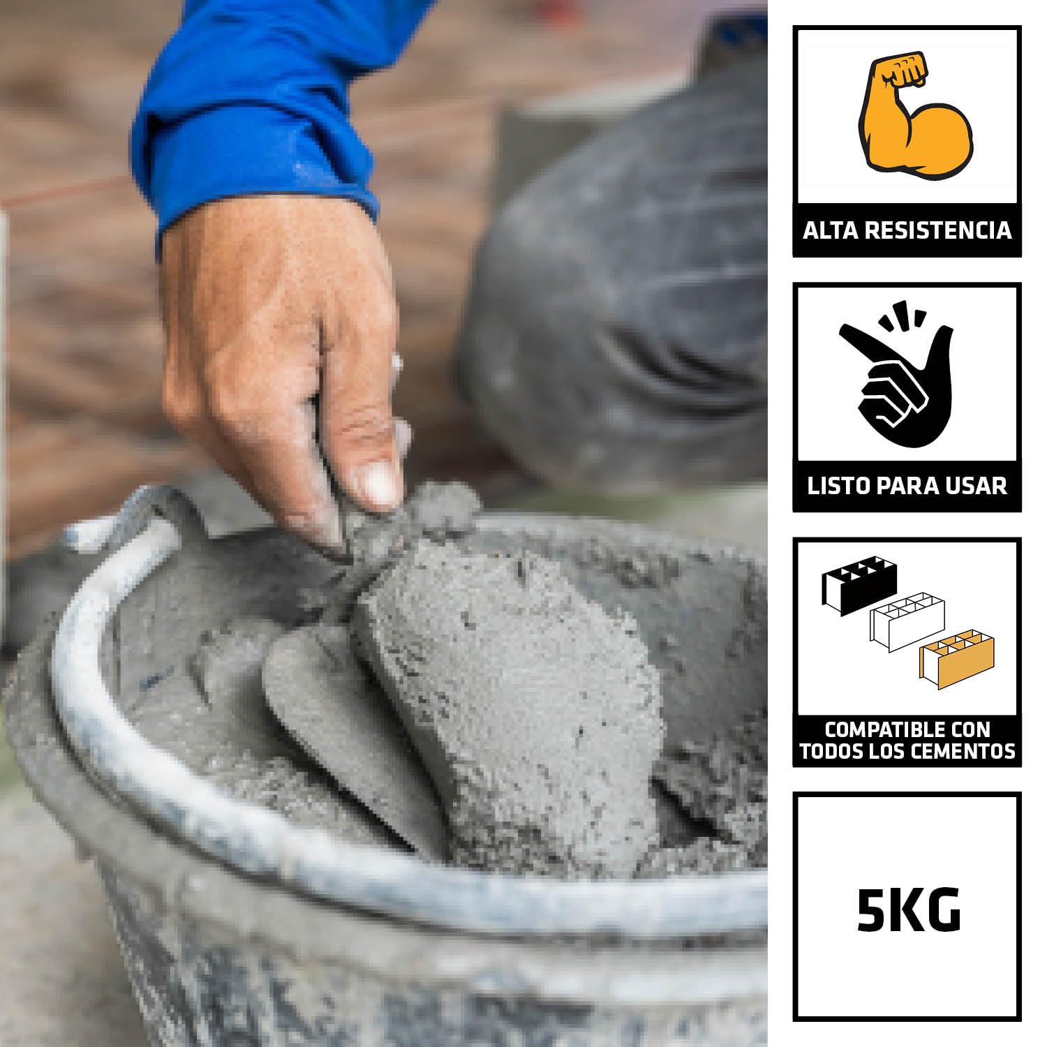 SIKA - Emulsión adhesiva para mortero y lechada - SikaLatex - Aditivo de adherencia e impermeabilización para cemento y mortero - Alta resistencia - Albañilería y reparación - Bianco - 5kg