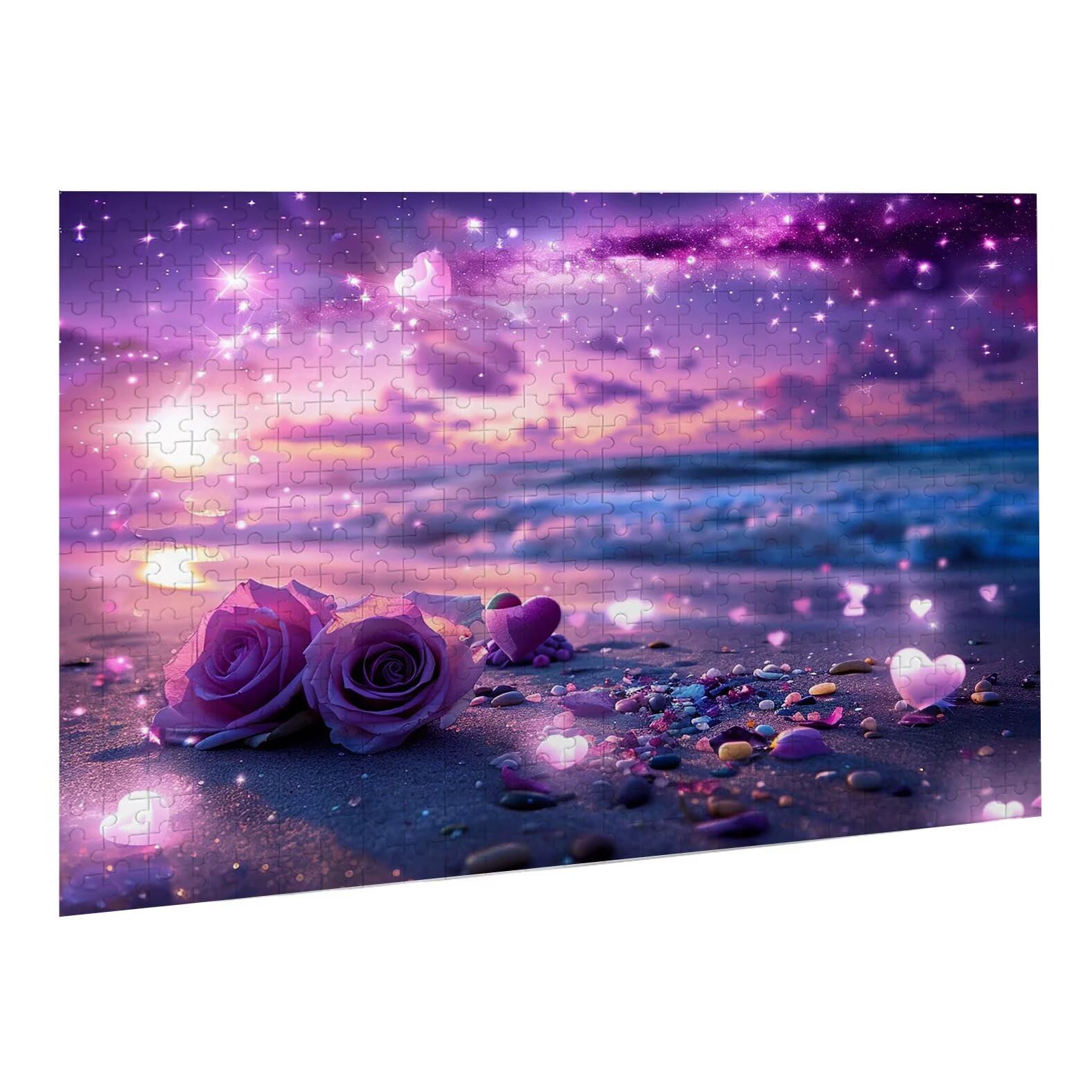 Jigsaw Puzzle, 1000 Pezzi Puzzle Classici, Amore Puzzle Rilassamento Intelligence, Mpossibile Difficile Puzzles impegnativo per adulti Puzzles per Gioco Familiare, Regalo per Amore Amico Rosa 1 K0F153