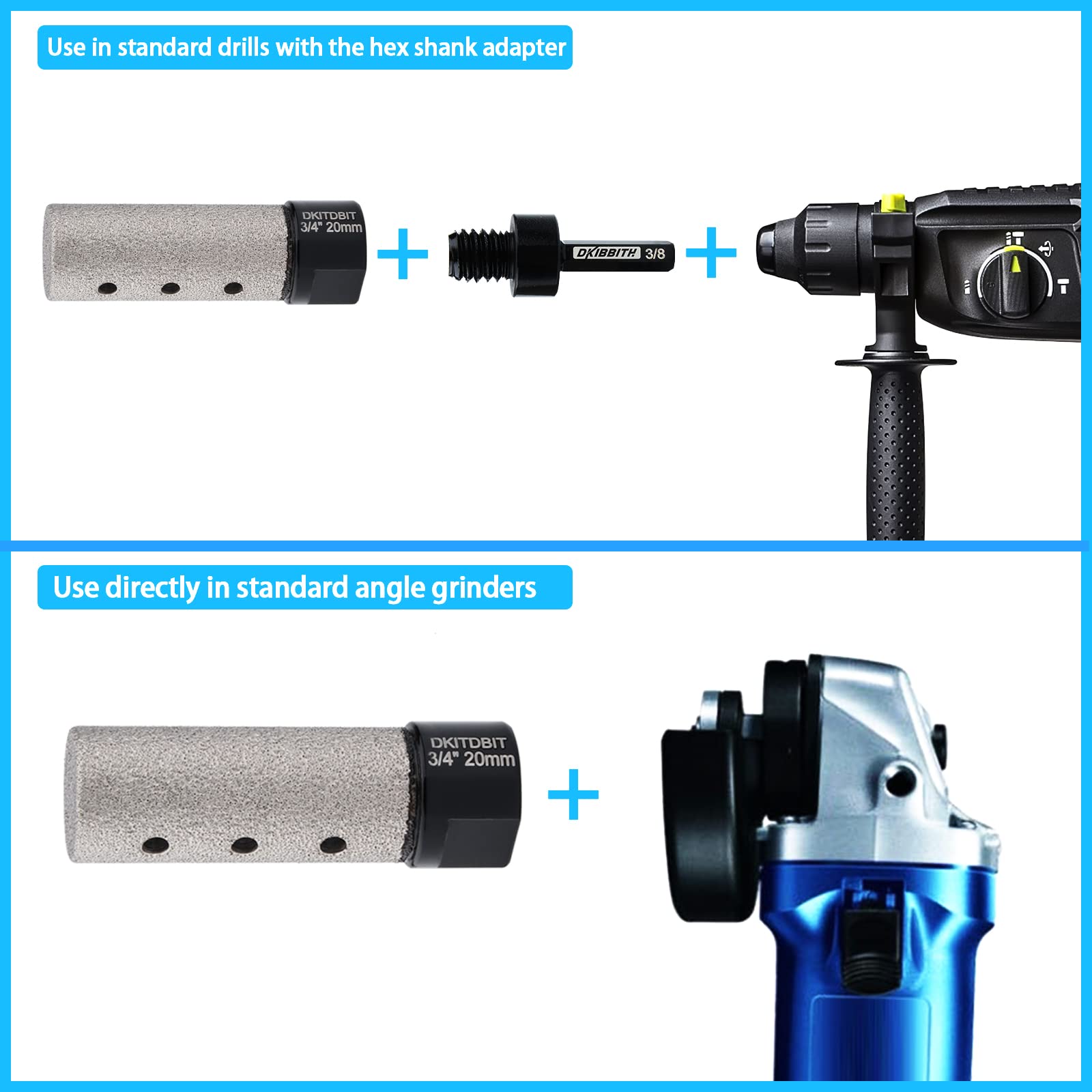 Diamond Finger Bit - Tile Milling for Porcelain & Granite -5 Diamond Finger Bit - Tile Milling for Porcelain & Granite -5