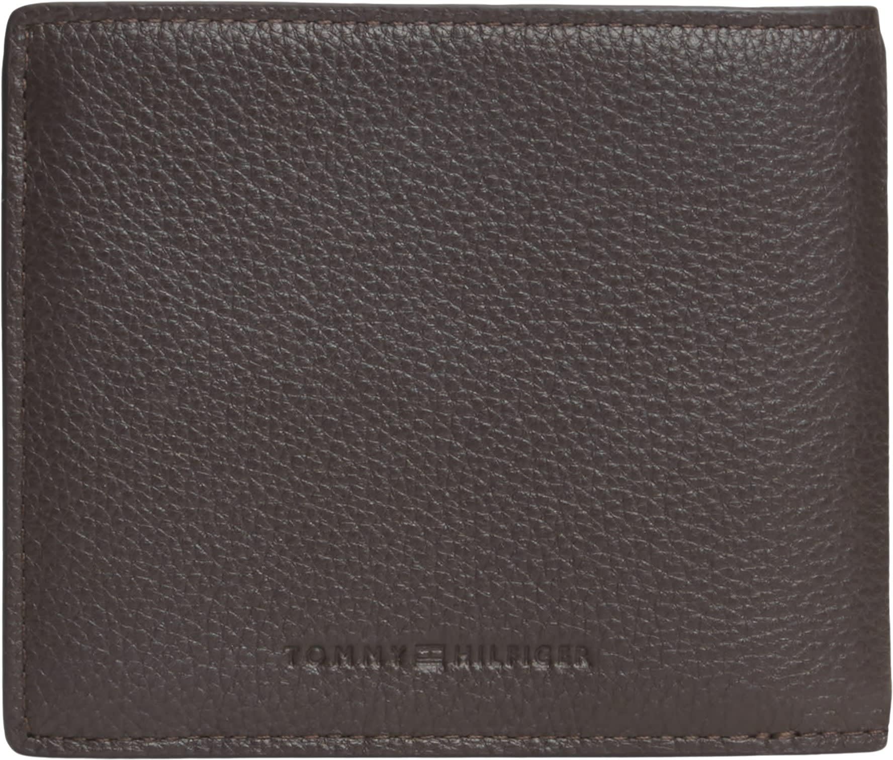 Tommy Hilfiger Men TH Central CC and Coin AM0AM14496 - Cartera Plegable, Marrón (Grano de café), One Size