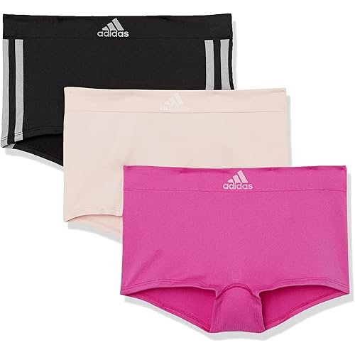 adidas womens Seamless Boyshort Underwear Multipack