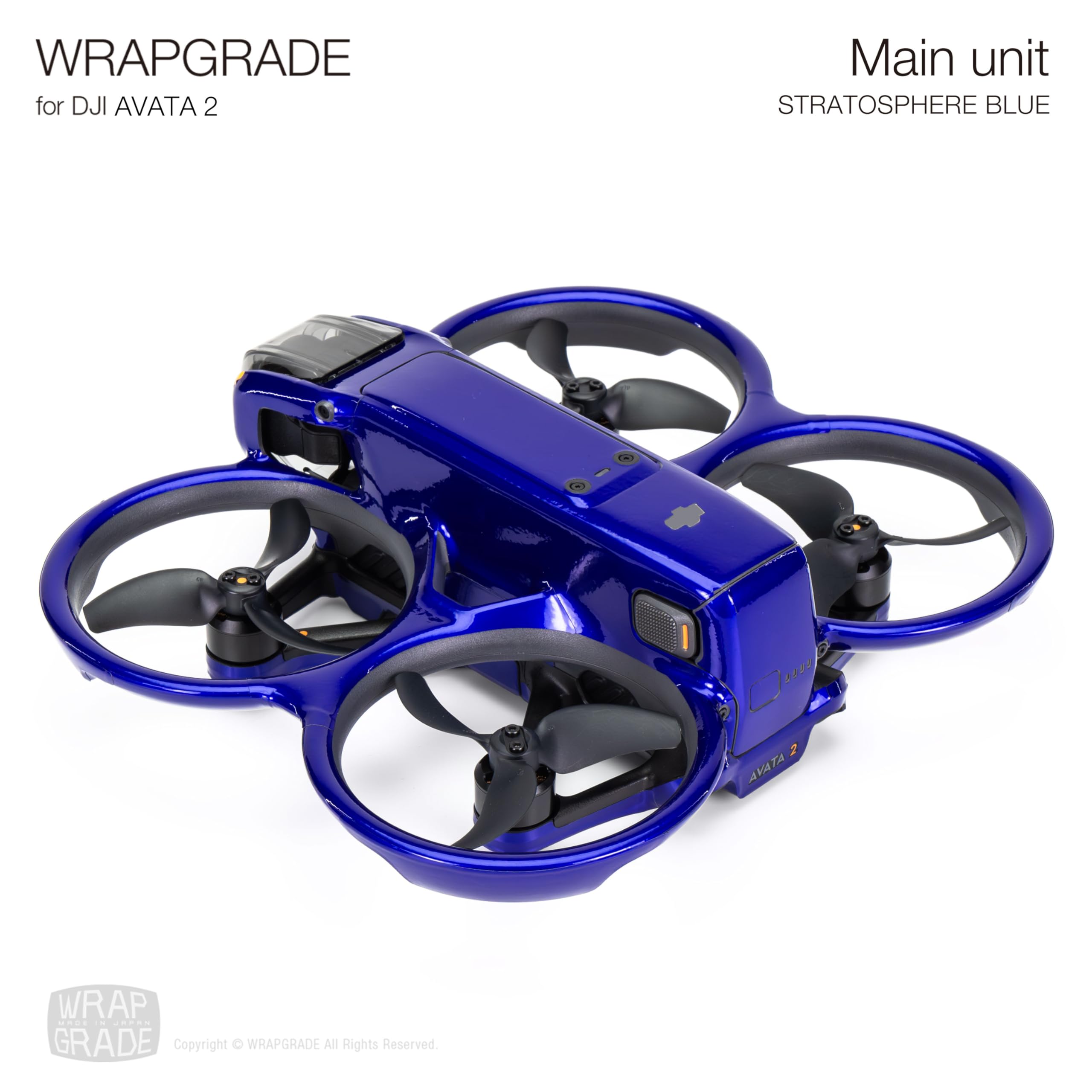 WRAPGRADE Skin Stickers Compatible with DJI Avata 2 (Stratosphere Blue), DJI Avata 2, 5.71 x 3.74 x 2.17 inches - Image 4