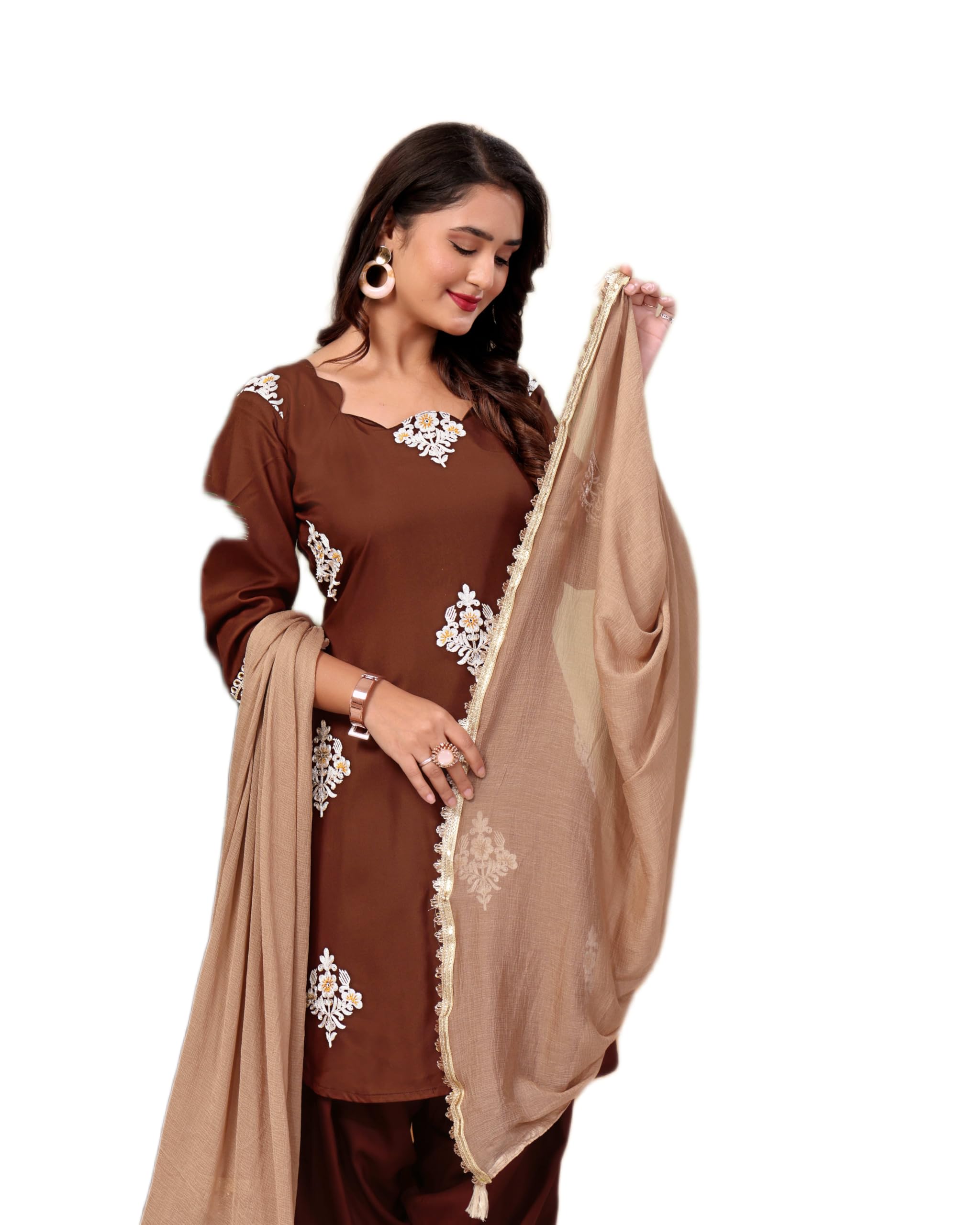 fulpari Women's Rayon Viscose Straight Printed Kurta with Salwar Pant & Dupatta-picture-26
