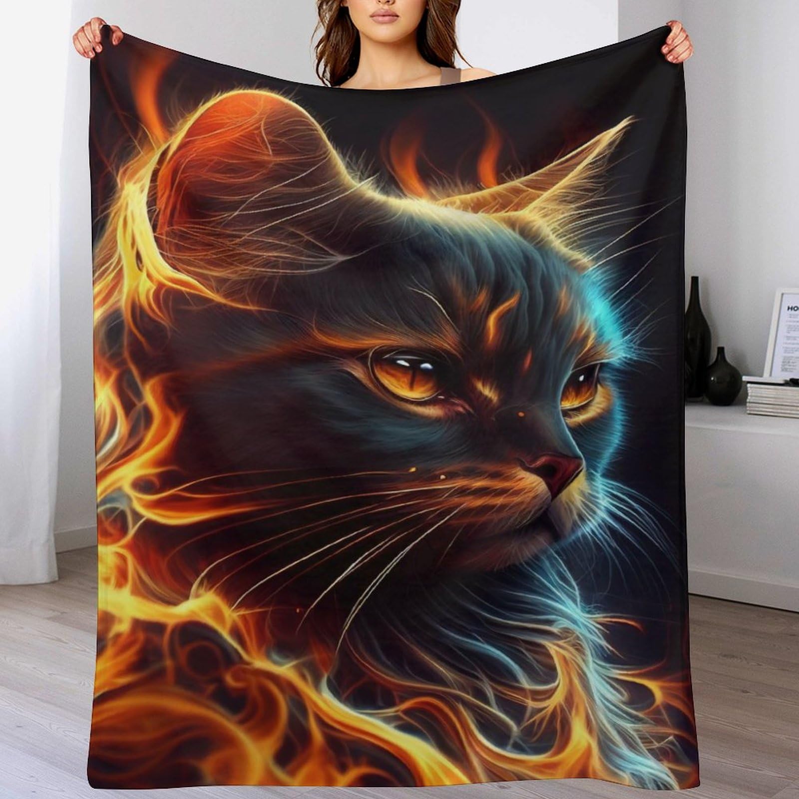 Couvre-lit chat 3D pour réchauffer vos soirées sur le canapé