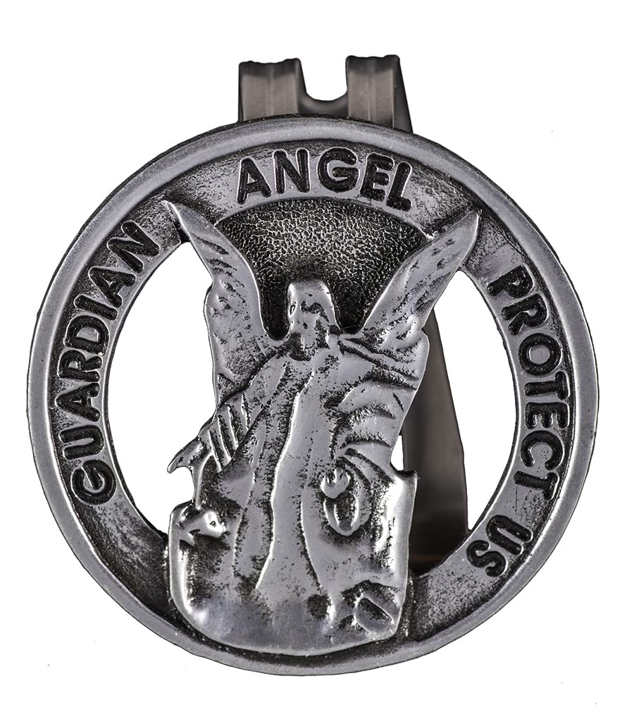Cathedral Art (Abbey & CA Gift Auto Visor Clip, Guardian Angel, Pewter, Multicolor, 1 Count (Pack of 1)