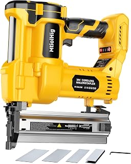 Cordless 2" Brad Nailer Compatible with Dewalt 20V Battery, 2-in-1 Electric Nail Gun/Staple Gun, 18 Gauge Nail Gun Battery Powered with 1000 Nails, Adjustable Depth, 2 Modes, 7.2LBS, Tool only