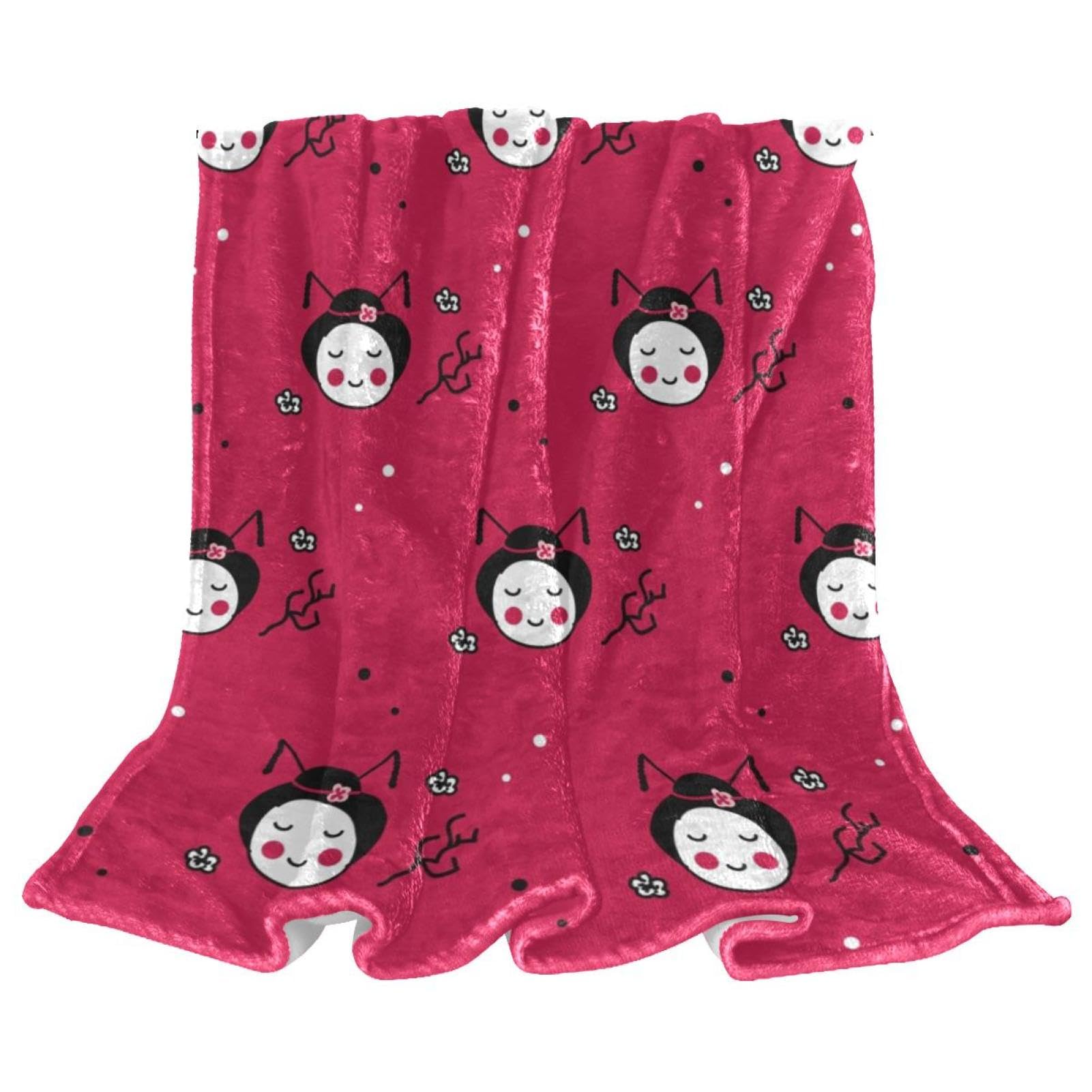 Couverture polaire mignonne femme 150x200 microfibre