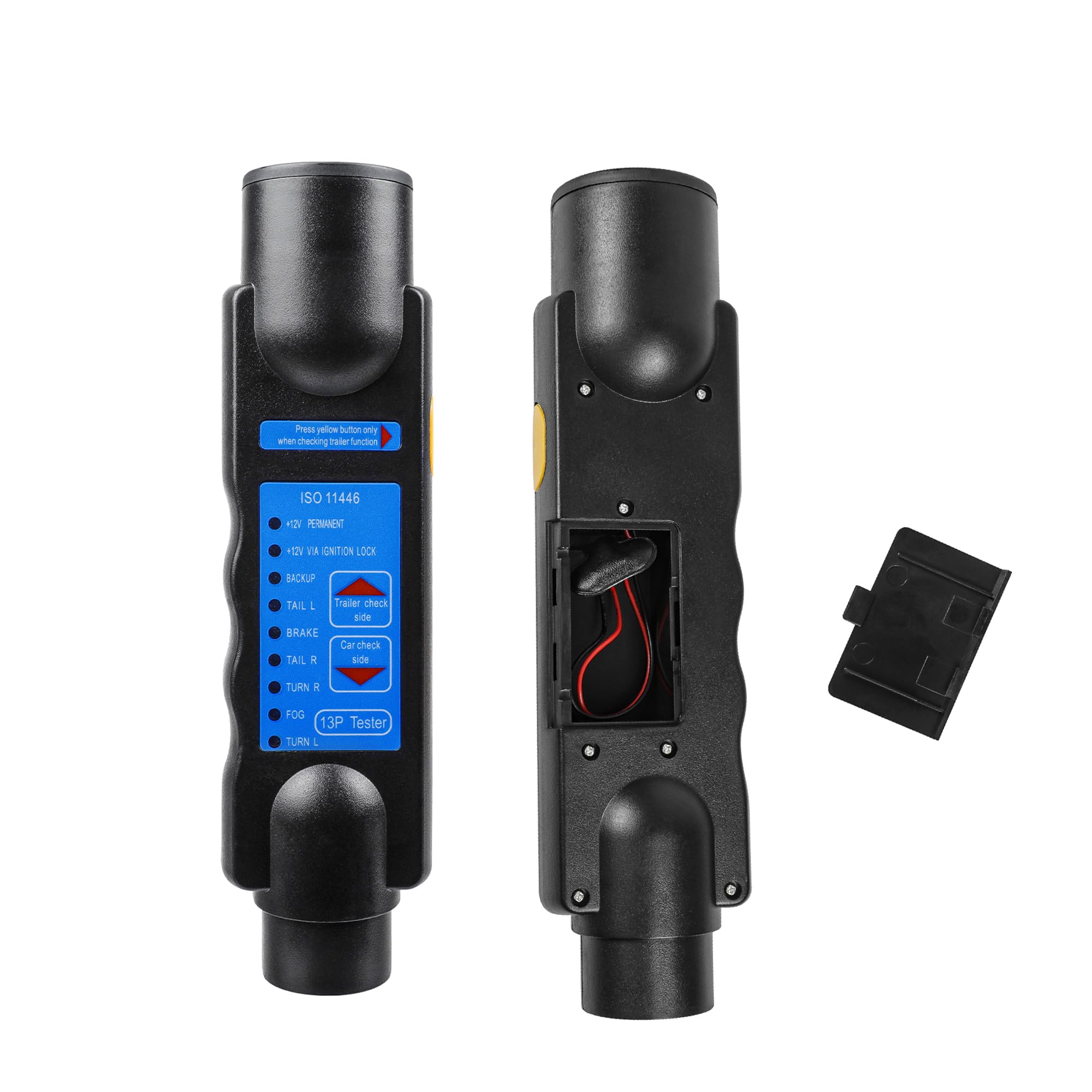 Tester per Presa di Corrente per rimorchio a 13 Pin, Tester per luci per rimorchio a 13 Pin per rimorchio Strumento diagnostico per Circuito di Cablaggio del rimorchio