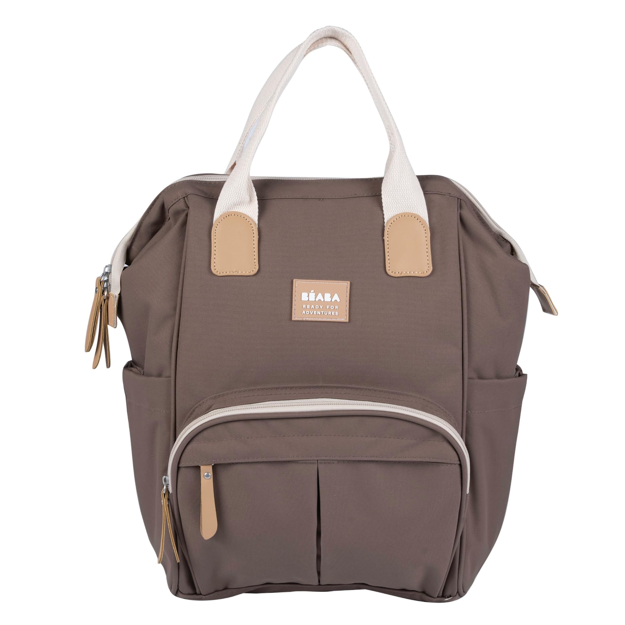 BÉABA, Zaino Fasciatoio per Bebè, Grande Capacità di Archiviazione, Tasche Termiche Multiple, Fasciatoio Incluso, Grande Apertura, Borsa da Viaggio Multifunzionale, Wellington, Cacao