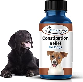 Dog Stool Softener and Constipation Relief - Natural Health Supplement to Help Digestion, Dog Gas Relief and Canine Constipation - Allergy Laxatives for Dogs - Caps