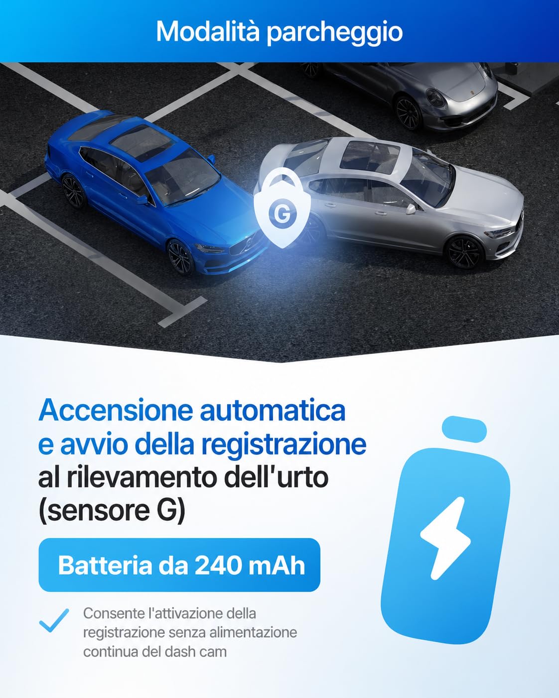 Phantom 3CH GPS Cámara para Coche Delantera, Interior y Trasera, Cámara Triple con GPS, Control por App WiFi, Visión Nocturna WDR, Gran Angular de 170°, Pantalla IPS de 3"