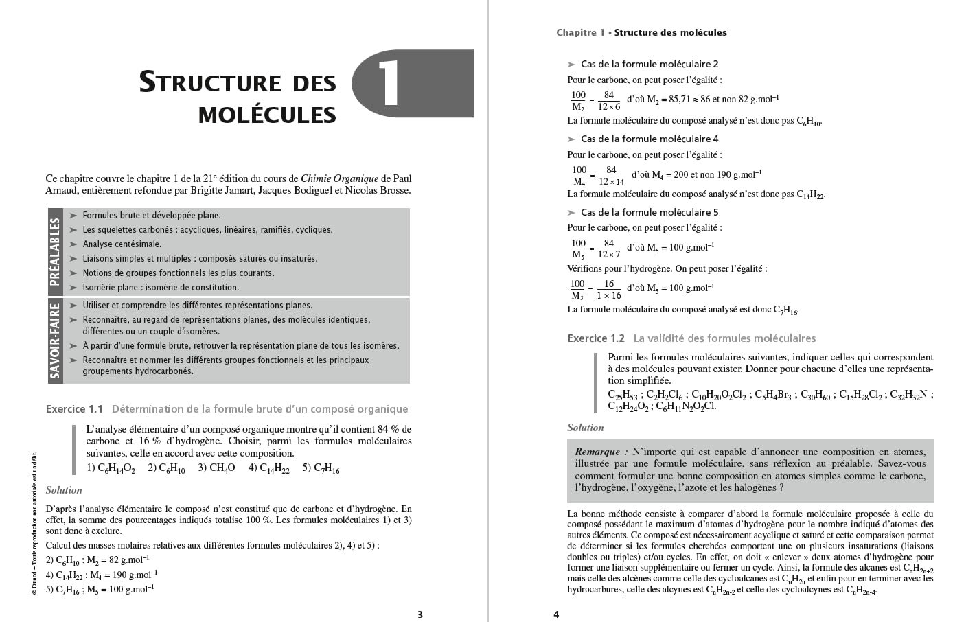 Les cours de Paul Arnaud - Exercices résolus de chimie organique - 6e éd.