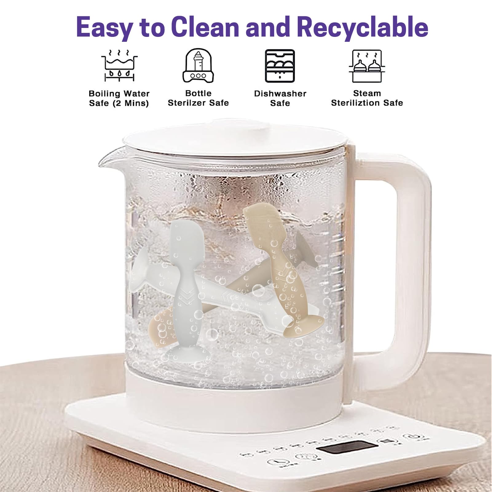 Paquete de 4 espátulas de crema para pañales de bebé, aplicador de crema de pañales para crema de pañales de pasta de glúteos, artículos esenciales para bebés recién nacidos, regalos de baby