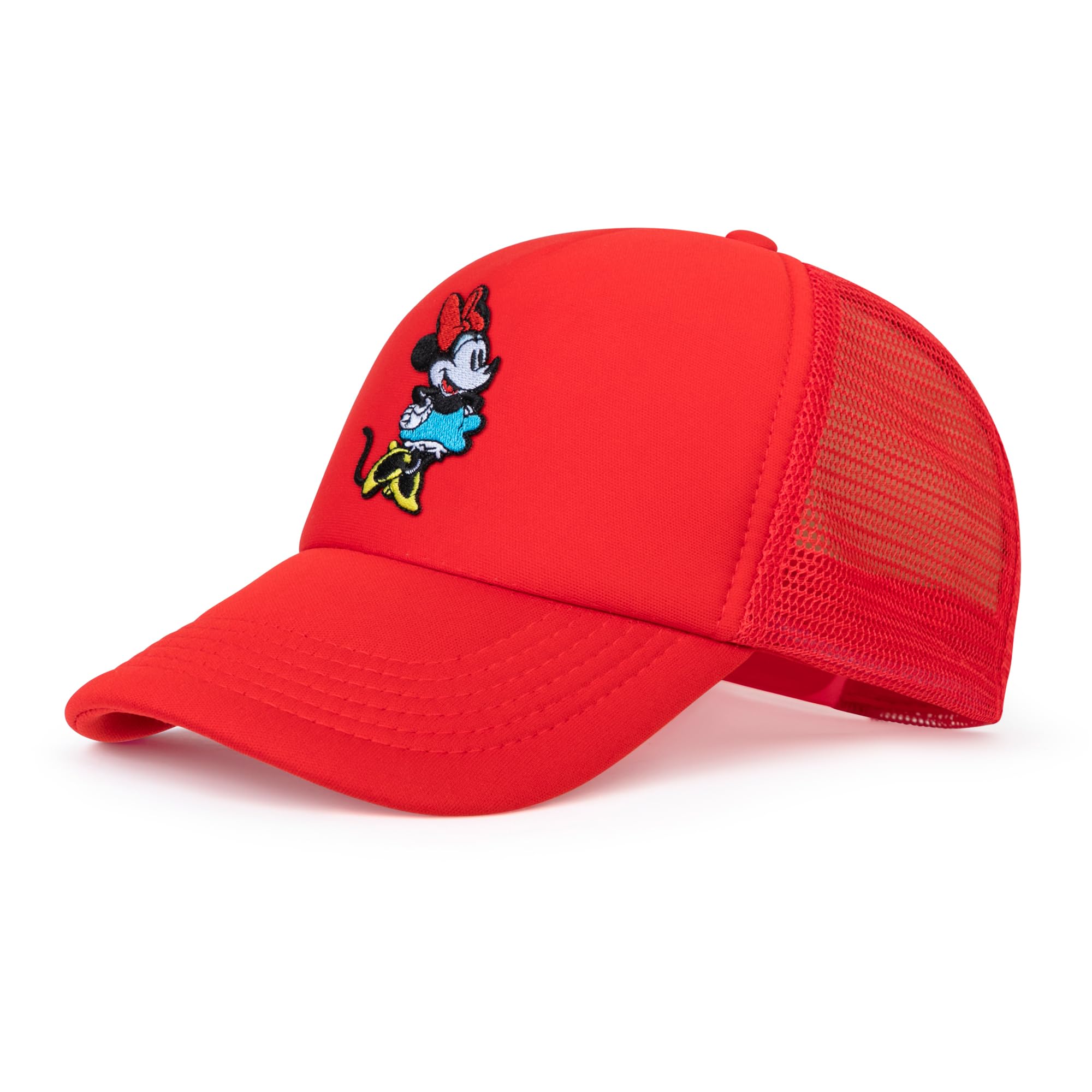Disney Adult Trucker Hat, Minnie Mouse Mesh Snapback Baseball Cap