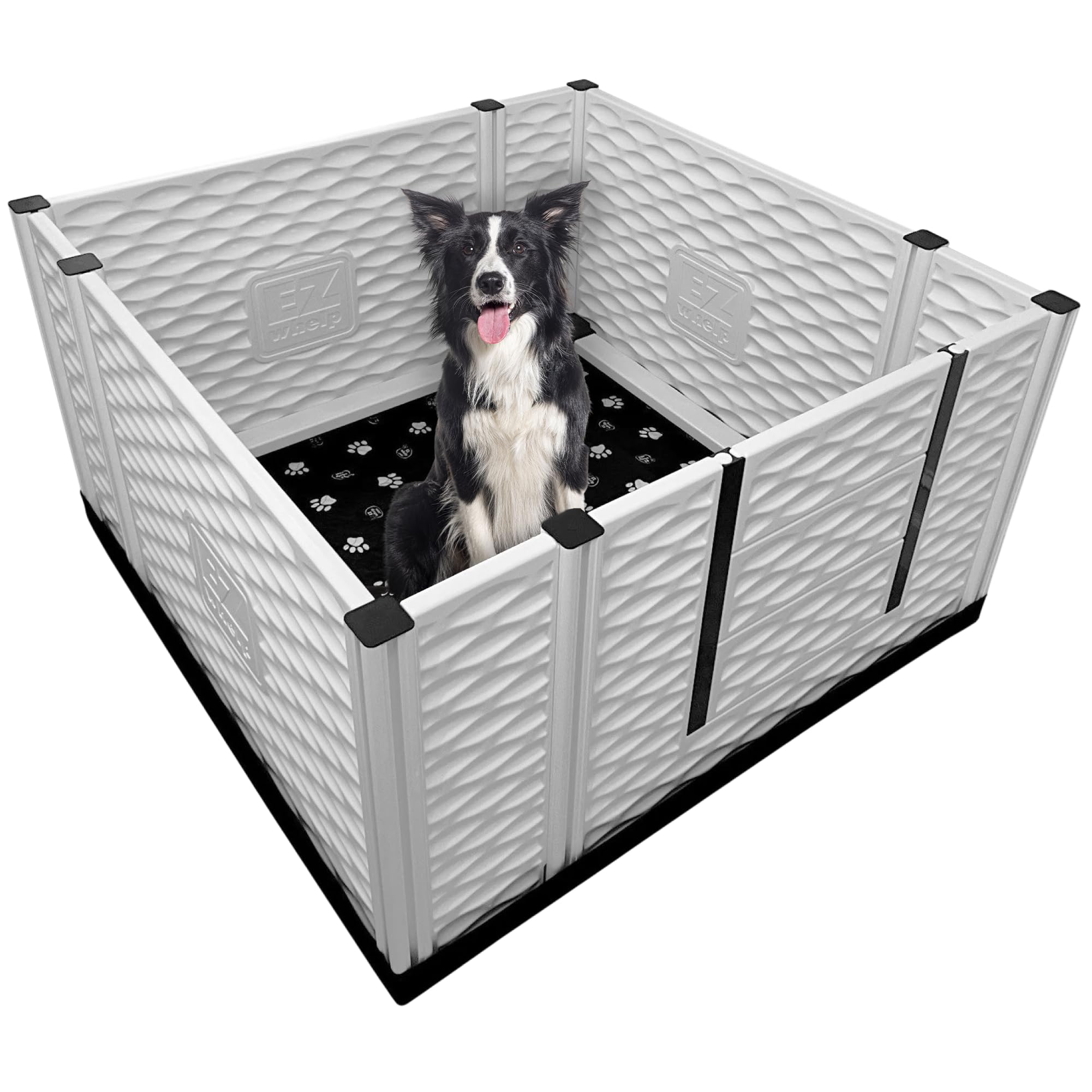 EZwhelp EZclassic Dog Whelping Box - Washable Pee Pad, Large 48"x48"x28"