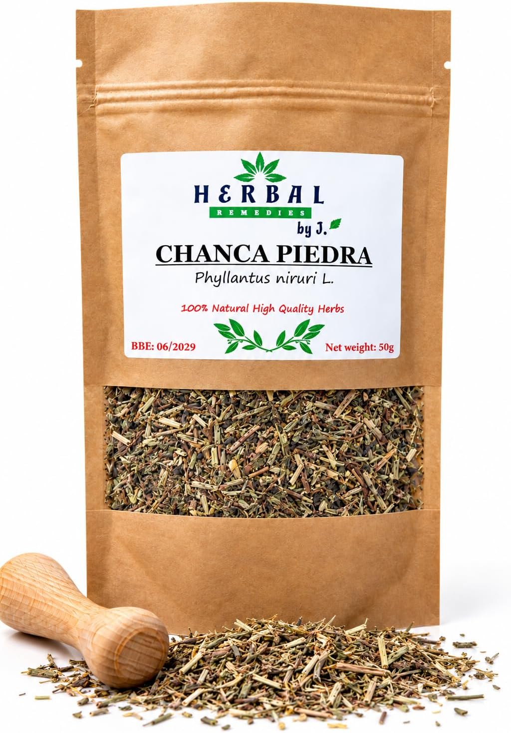 Chanca Piedra Tea Dried Herb 50g - The Stone Breaker - Liver Kidney Support - Phyllanthus niruri - Herbal Remedies by J.