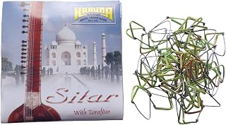 Bhavicreation Karuna Sitar Strings With Sympathetic Tarafdar Indian Sitar Strings Complete Set (3 mizrab and 7+11 with tarafdar)