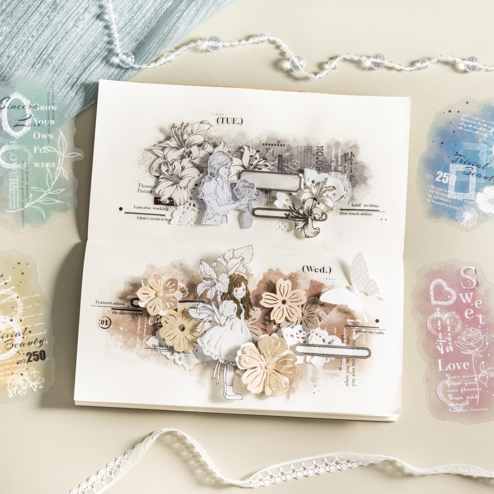 ✩再販✩コNo.126プリンセスアート コラージュステッカーシール ✩再販✩コNo.126プリンセスアート コラージュステッカーシール