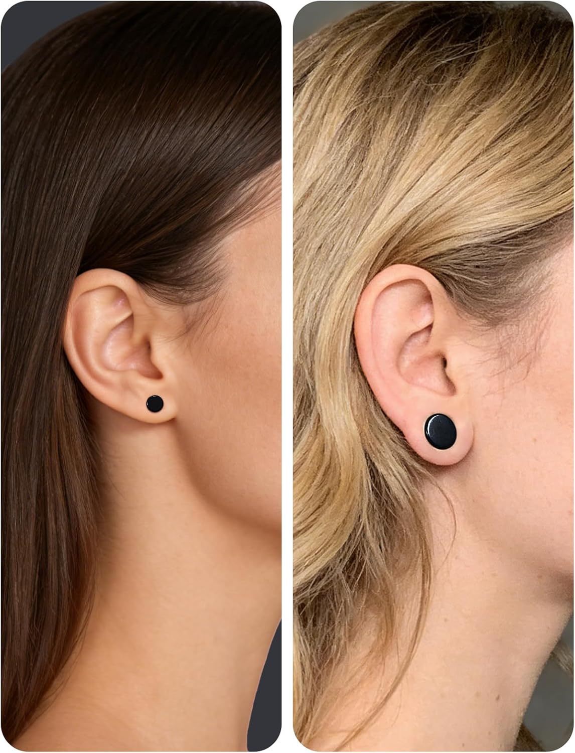 6G to 30MM Gauges for Ear Acrylic Double Flared Saddle Solid Tunnels Plugs 4MM- 30MM Ear Expander Gauges Stretcher Flesh Earrings Body Piercing Jewelry for Women Men (Black White Clear)