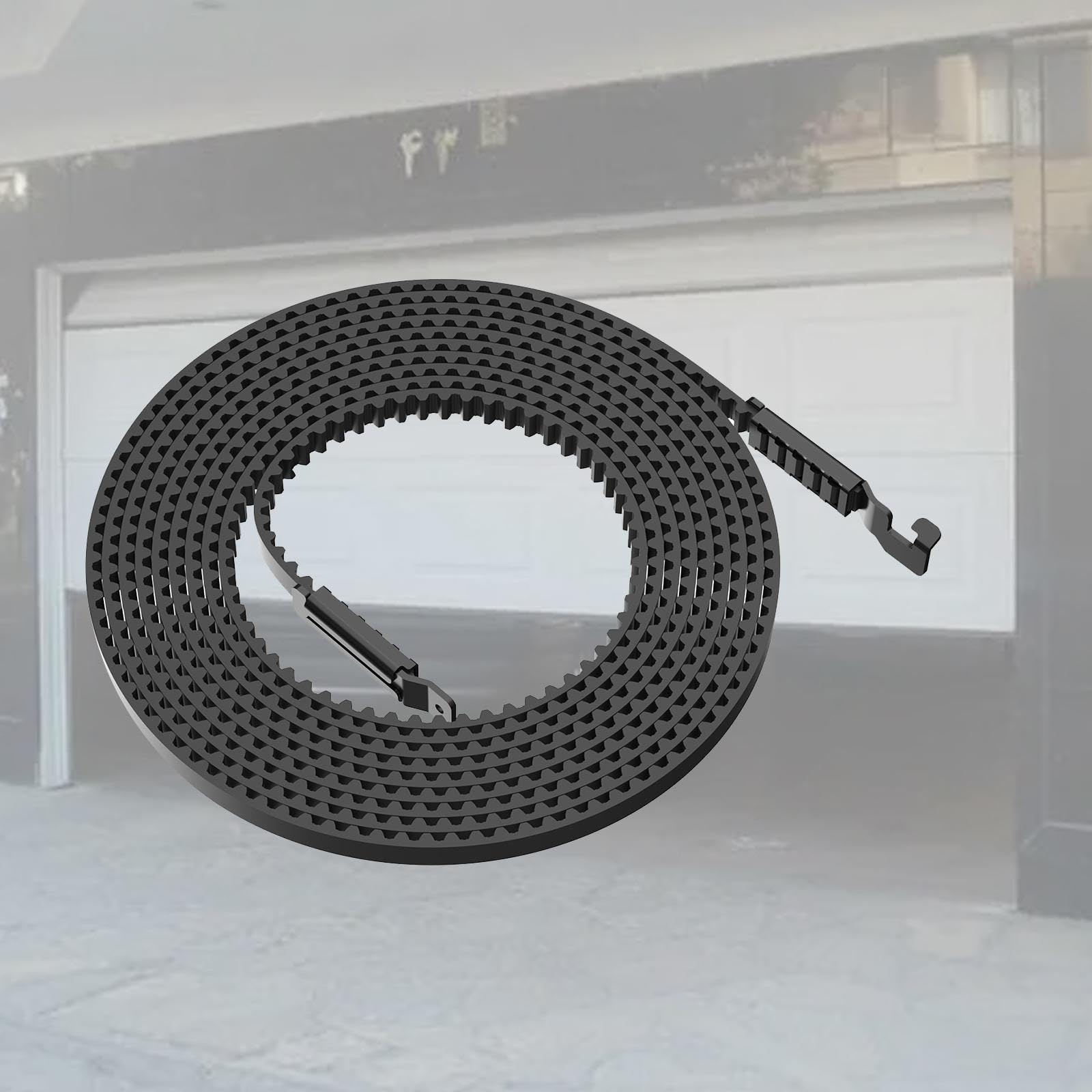 F Fityle Courroie d'ouverture de porte de garage, remplacement de pièces de système d'ouverture de porte, courroie d'entraînement silencieuse de 6M pour garage
