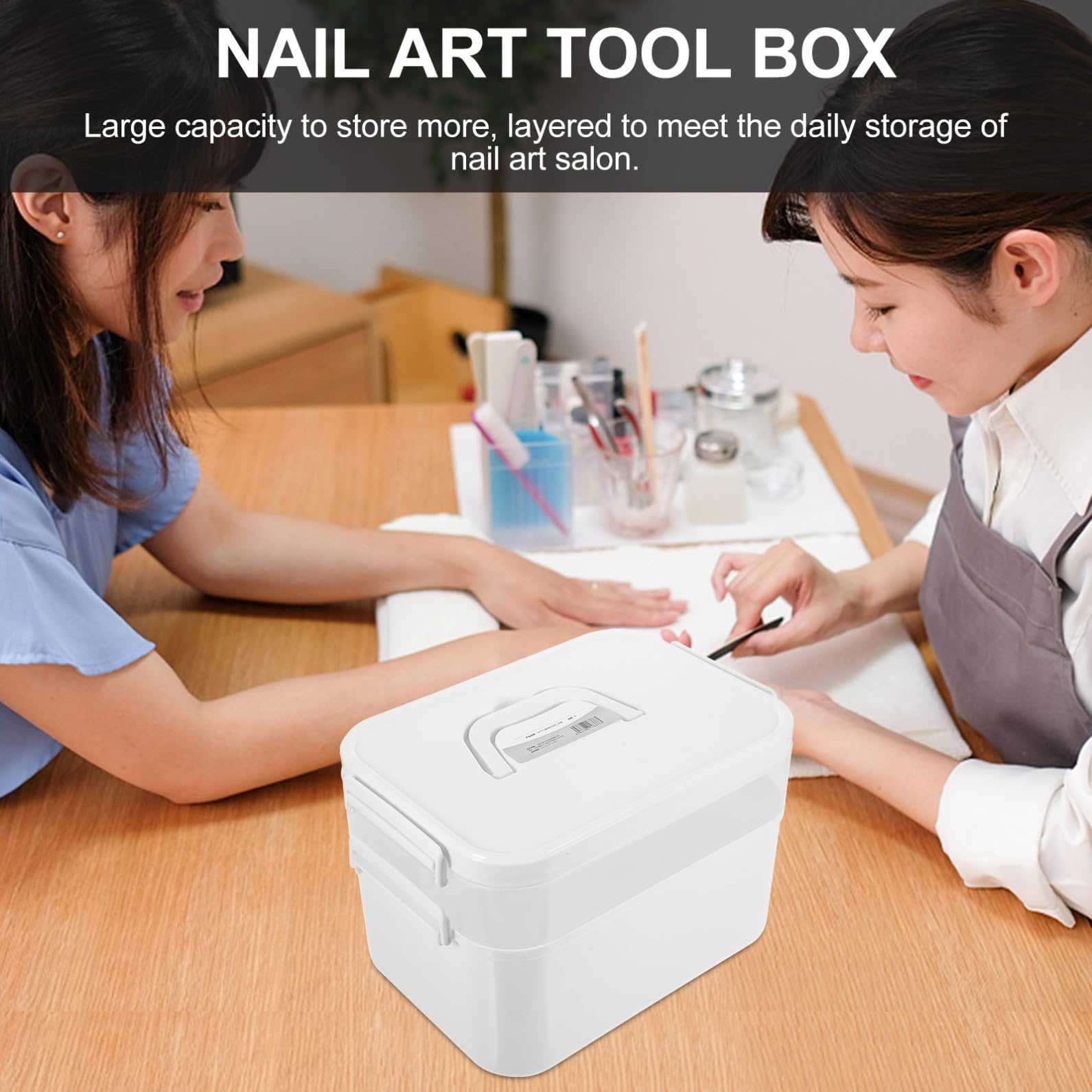Valigetta Portautensili Portatile Per Manicure - Organizer Per Riporre Il Kit Per Unghie - Valigetta Portautensili Per Manicure Artistica E Delle Unghie