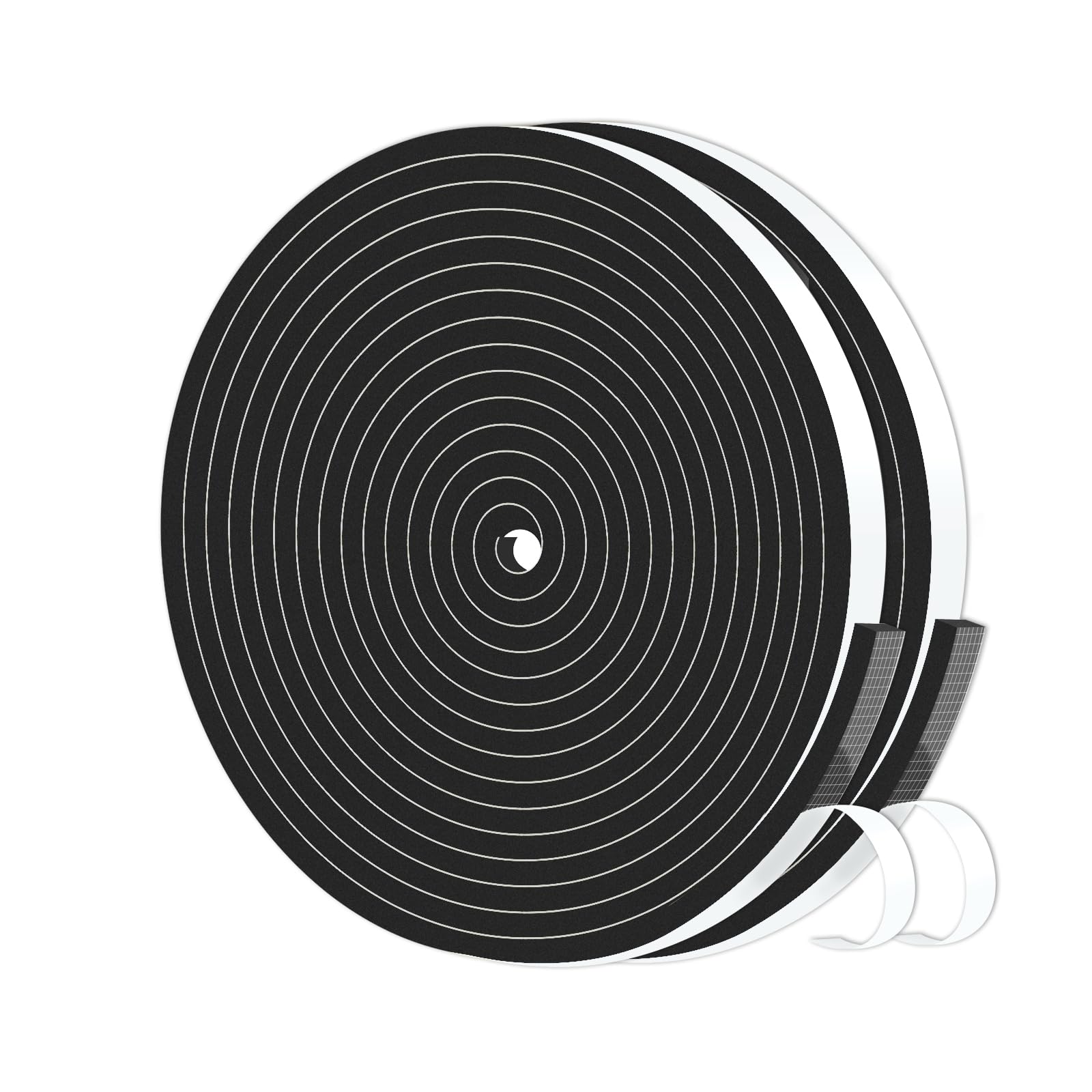 Weather Stripping,High Density CR,Reduce Noise,1/4 in x 1/4 in x 33 Ft