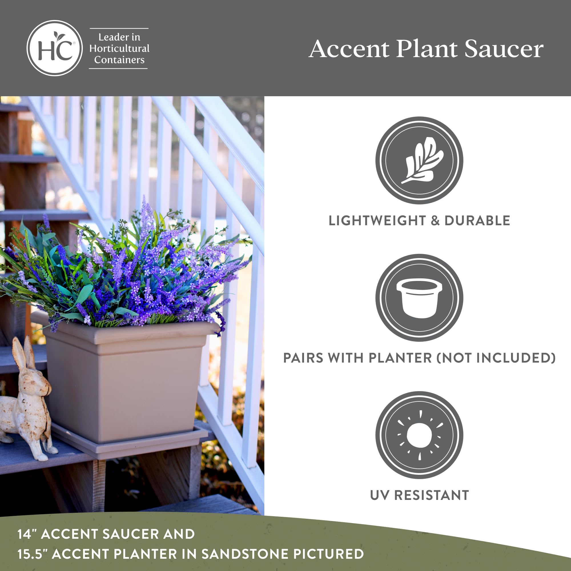 Soucoupes Et Supports à Roulettes | Soucoupe Carrée TOSCANE 32,6 Cm