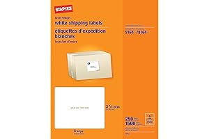 Staples White Shipping Labels: The Ultimate Solution for Hassle-Free Mailing