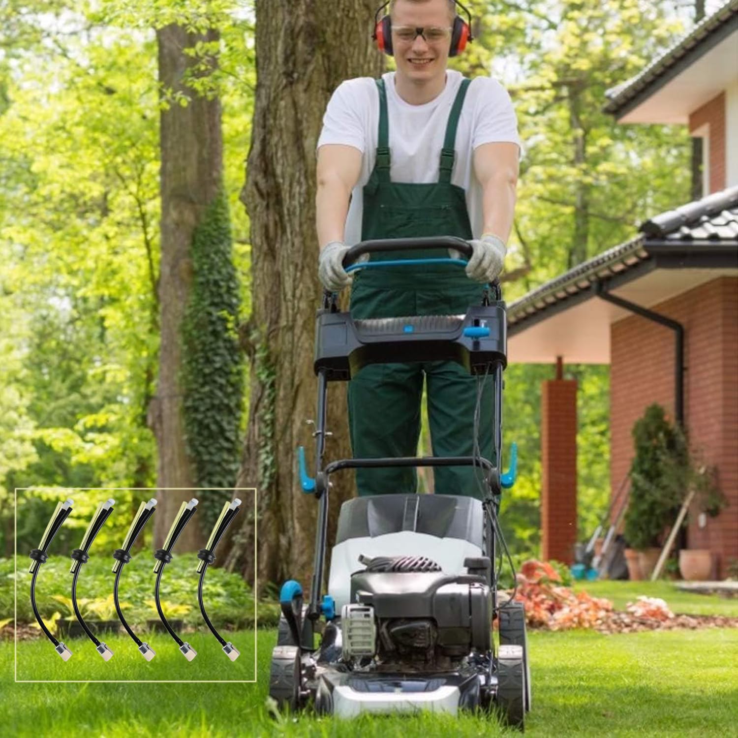 5 sztuk kosz spalinowych, wąż benzynowy, filtr benzyny, uniwersalny wąż paliwowy z filtrem i gruską