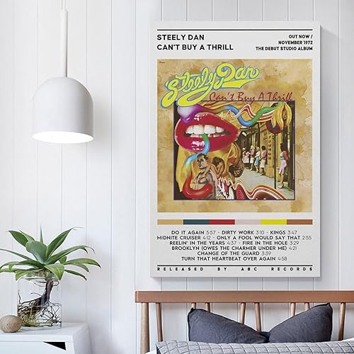 Miniatura 4 de Steely Dan - Póster de lienzo con texto en inglés «Can't Buy A Thrill» (Can't Buy A Thrill) para decoración de dormitorio, paisaje, oficina, San