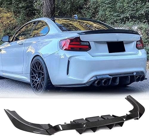 Borde de parachoques trasero de fibra de carbono para BMW F87 M2 M2C Competition 2016-2019 Kit de cuerpo de alerón difusor trasero salida de fábrica