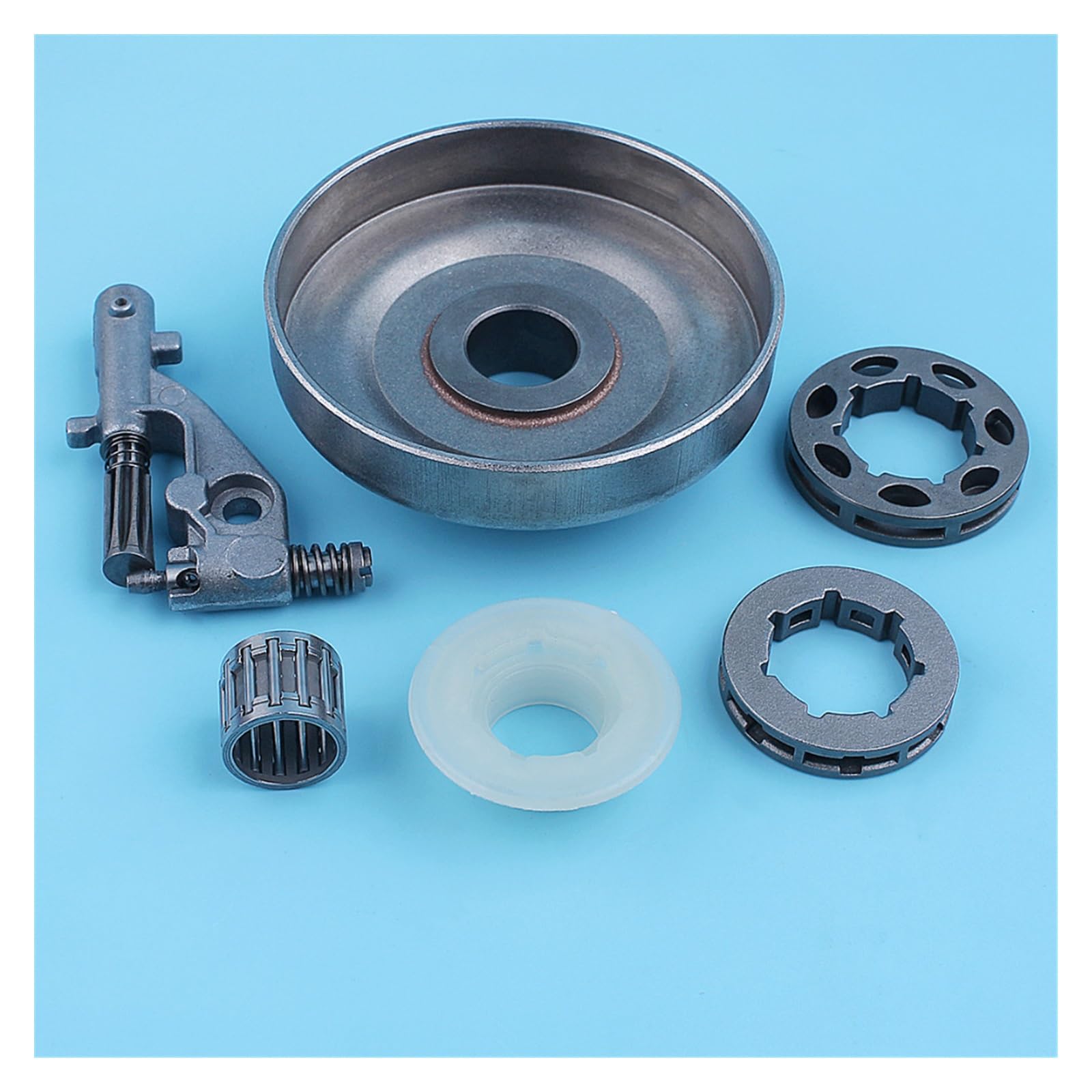 Kit de cojinete de aguja de piñón de llanta de tambor de embrague de bomba de aceite for repuesto de motosierra H 357XP 359 357 XP