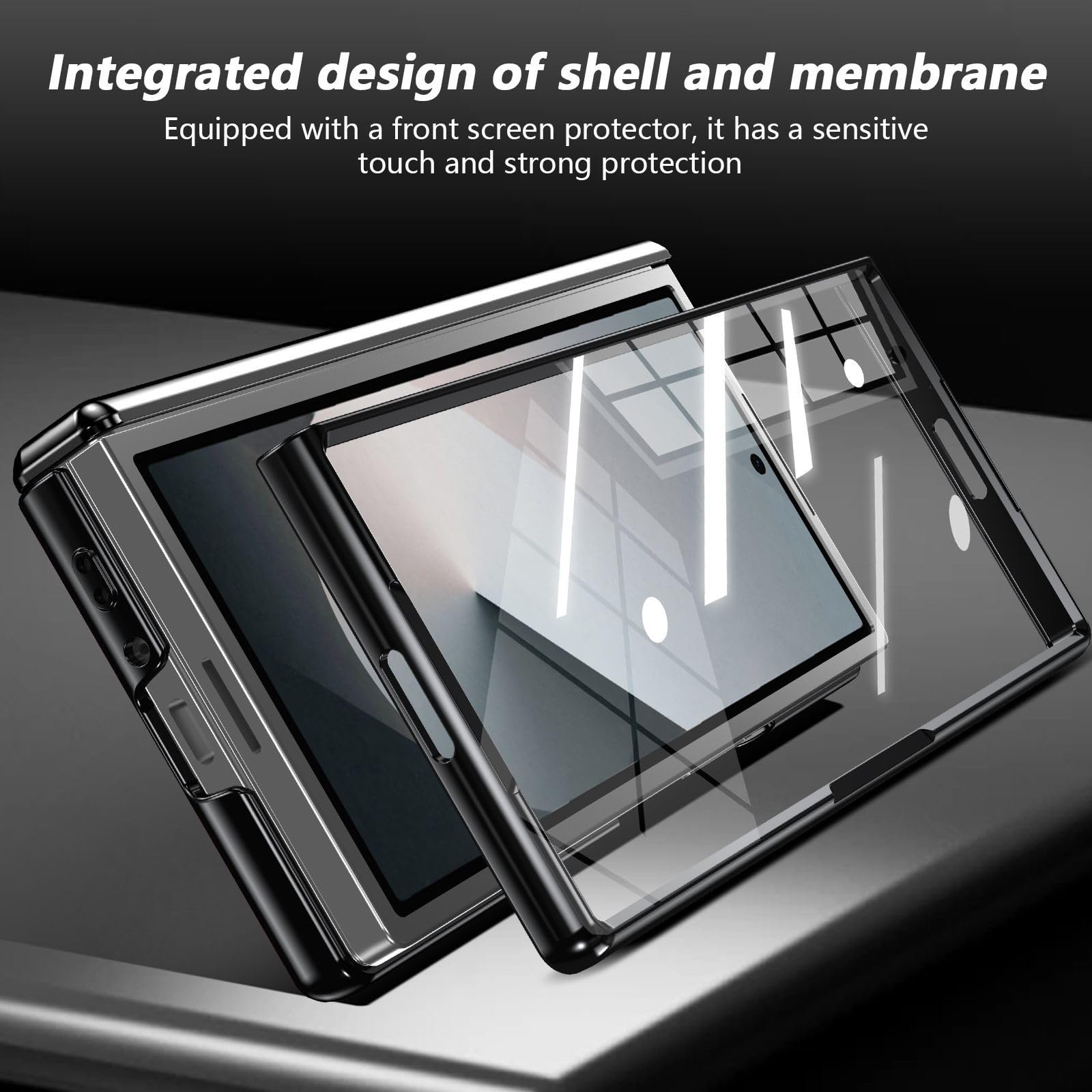 Magnetyczne etui do Samsung Galaxy Z Fold 8 Ultra galwanizowane etui z podstawką