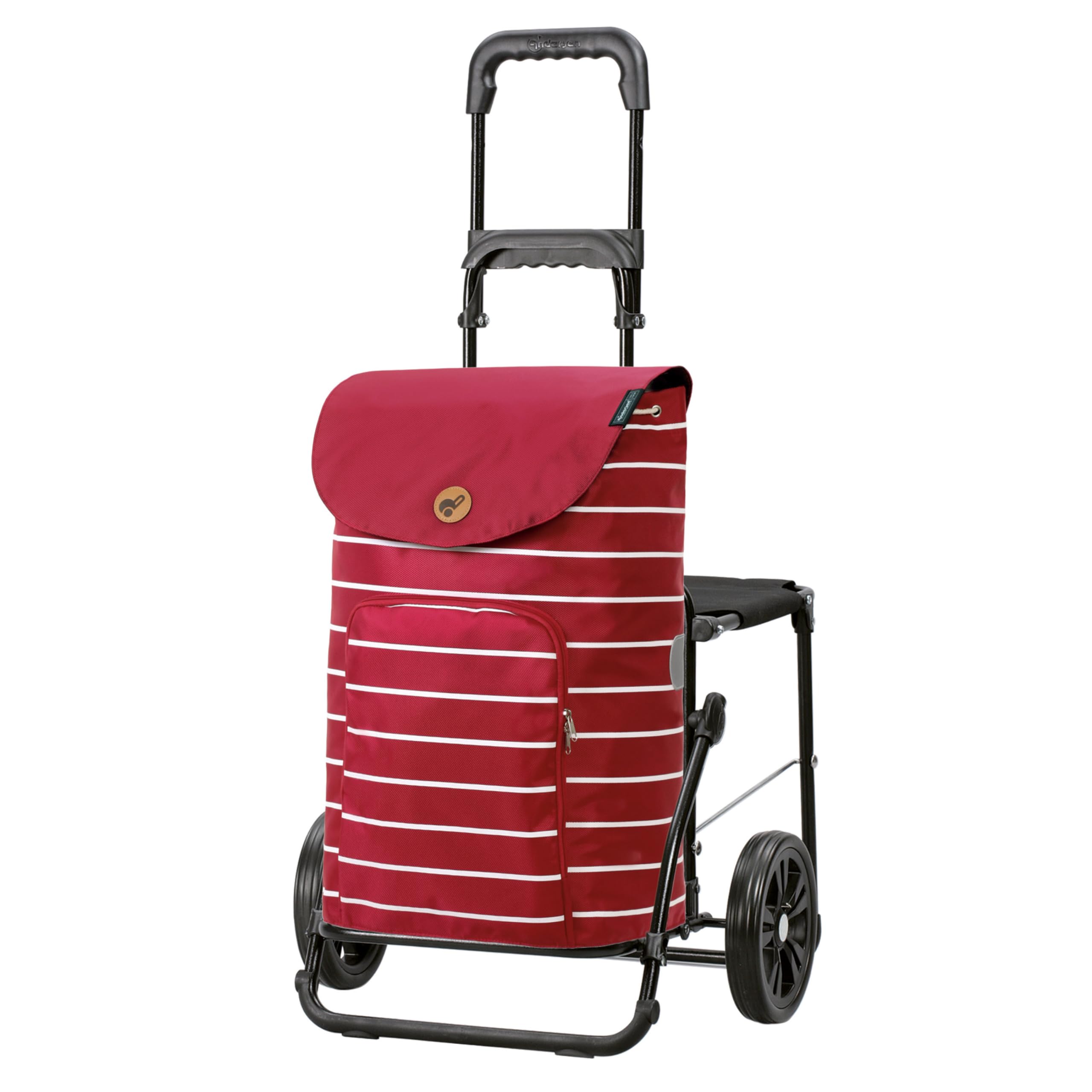 Andersen Einkaufstrolley - klappbar - 47 Liter - Mit Klappsitz bis 120 kg