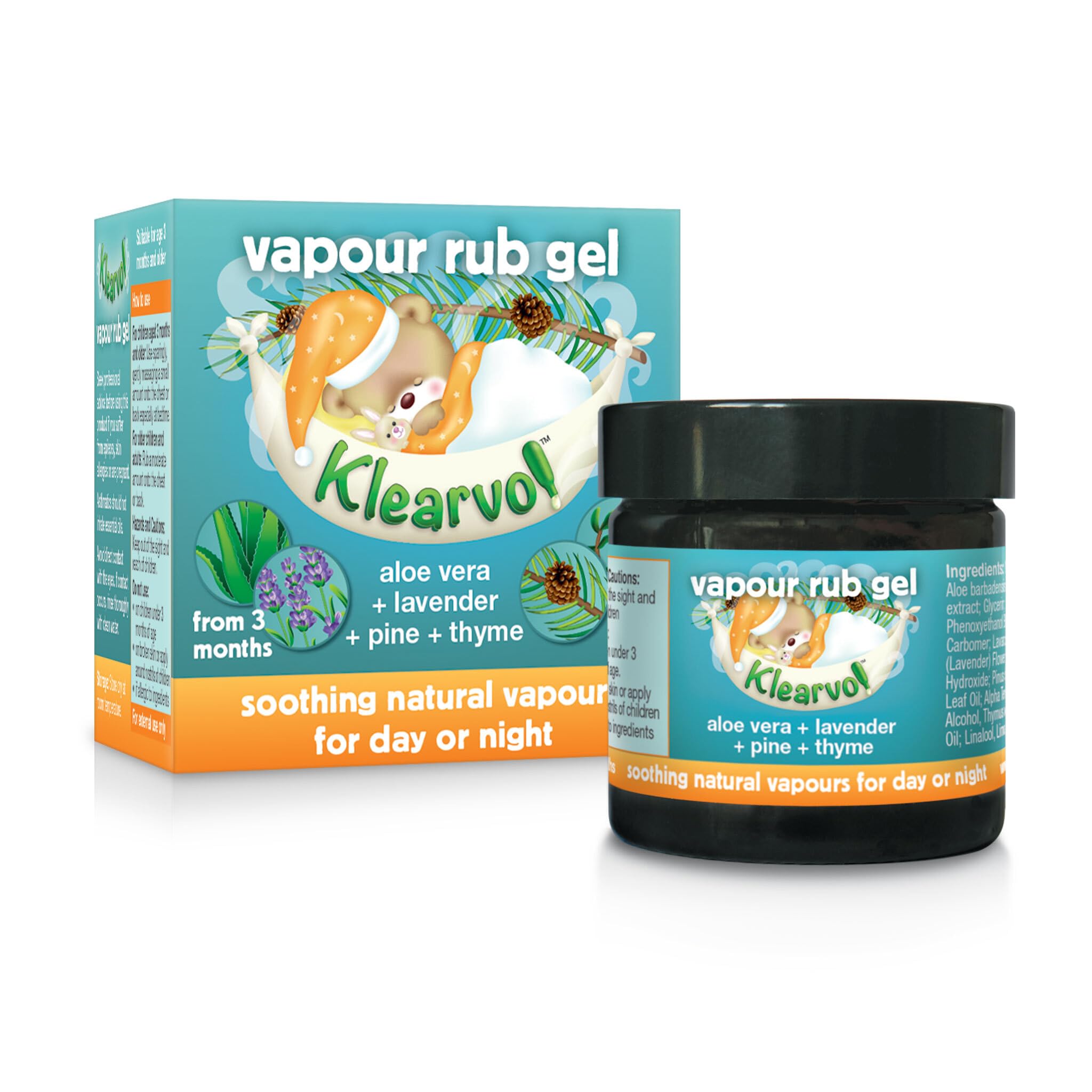 Vapour Rub Gel 50 ml (Pack of 1) – Natural Blend with Lavender, Pine, Thyme and Aloe Vera for Gentle Soothing Comfort from 3+ Months