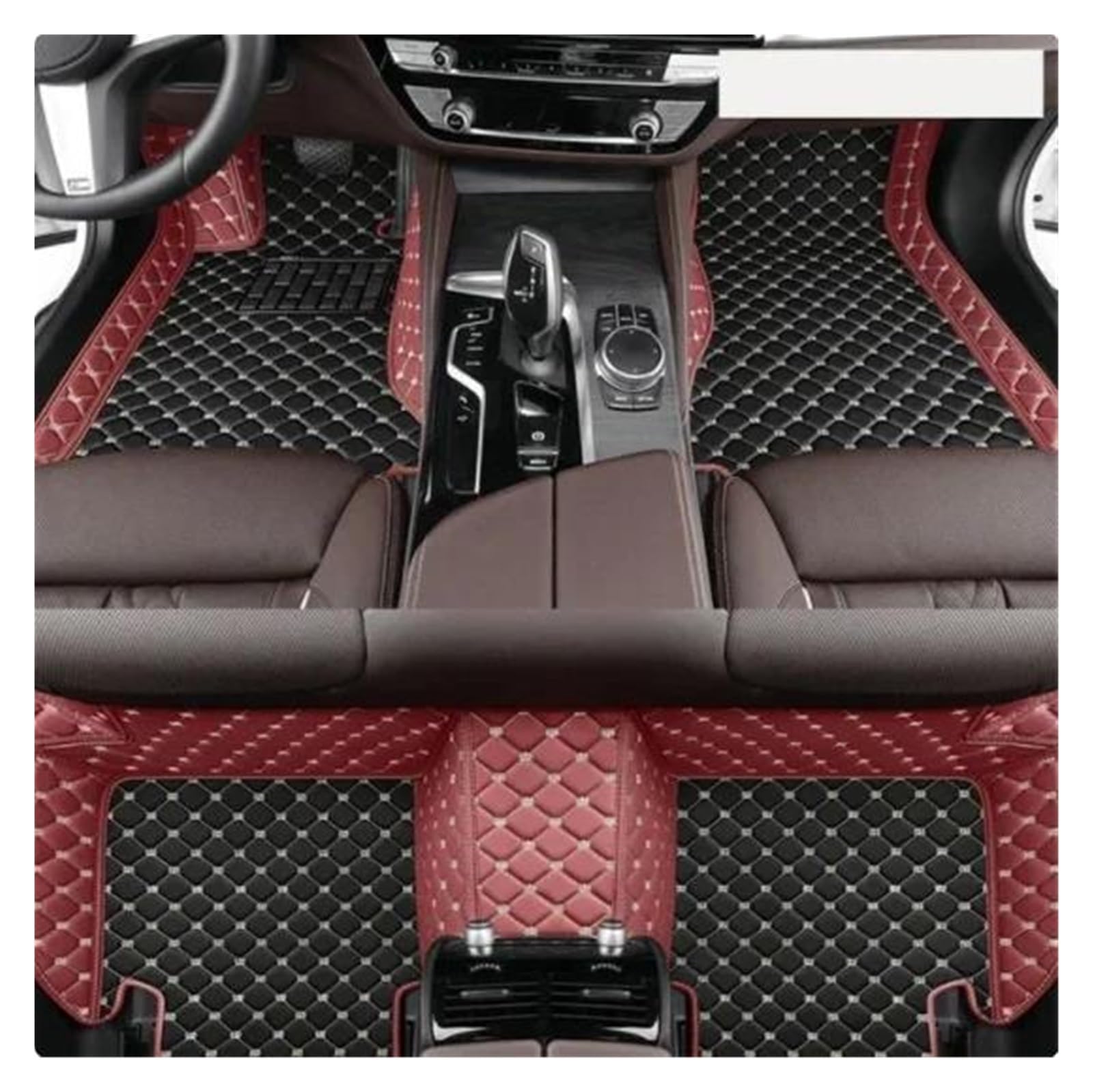 Alfombrillas Coche Alfombrillas Coche para Mazda para CX-5 2011 2012 2013 2014 2015 Kit Completo Alfombrillas Cuero Impermeables Accesorios Coche Alfombrillas Goma(3pc Black Wine)