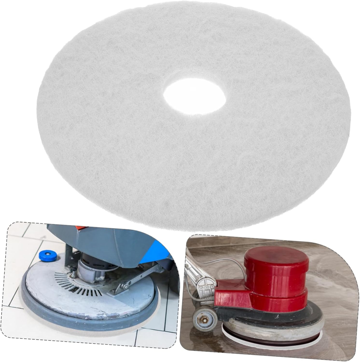 Reusable Floor Polishing Pads Multi Surface Cleaning Buffers for Hardwood Tile and Marble Efficient Deep Cleaning Scrub Pads for Home Floor Maintenance