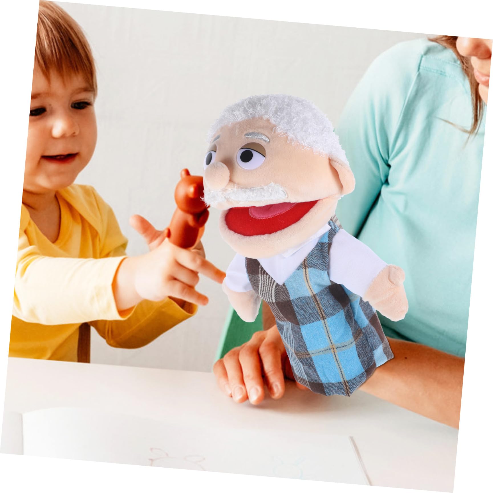 Marionetas de Mano Realistas Hora del Cuento 2 Unidades de Juguete Educativo Familiar