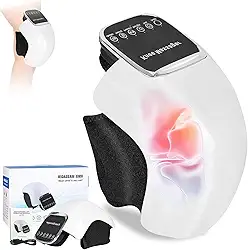 Articure Joelho, Envoltório com 3 Padrões de Calor Ajustáveis, Intensidade, Massageador Eletrico, Joelho Sem Fio, Massageador de Pé，Vibração Elétrica, Joelheira