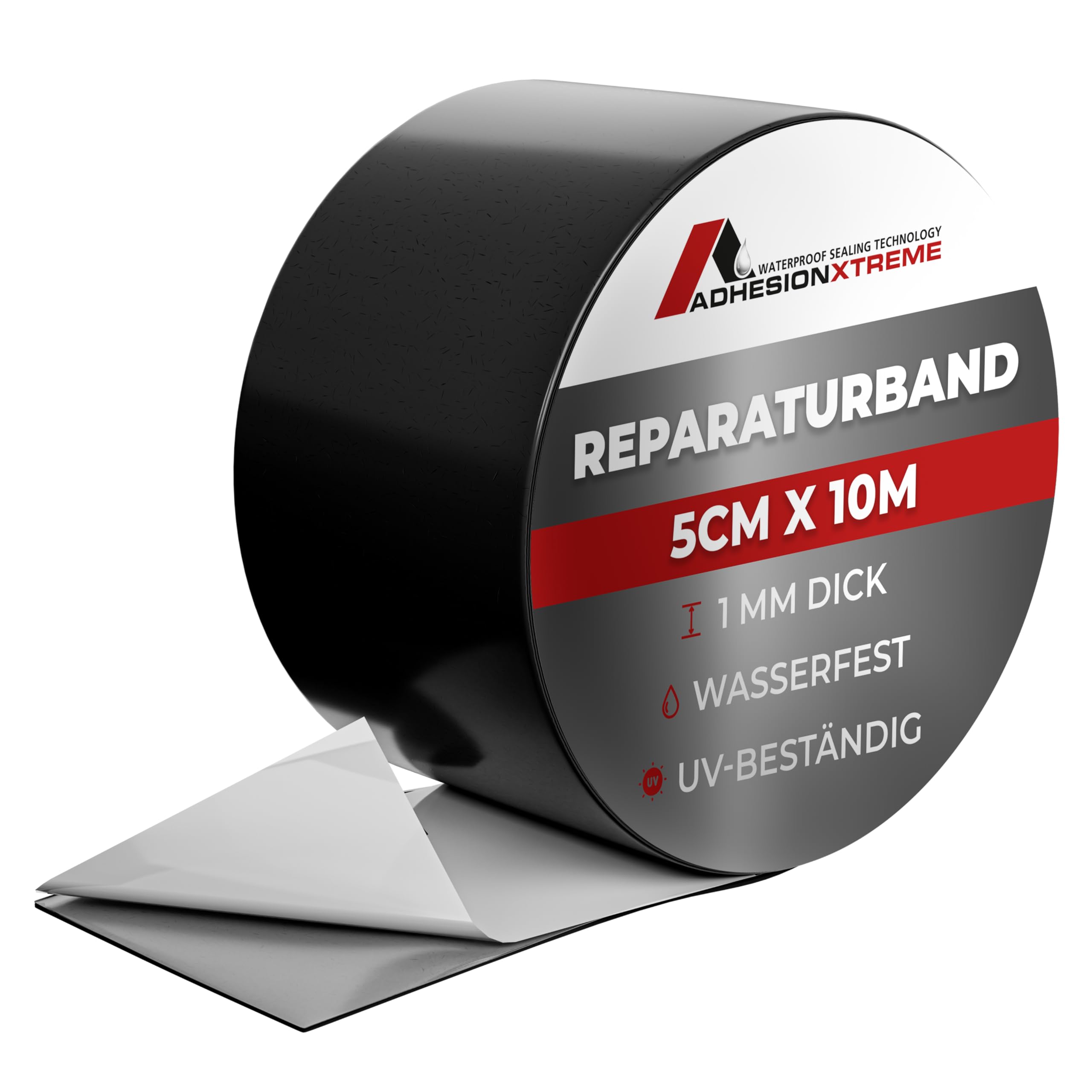 Black Repair Tape 10m x 50mm Sealing Tape Seaming Tape for Pond Liners, EPDM, PVC, Bitumen, Patches Waterproof, self-Adhesive, Weatherproof
