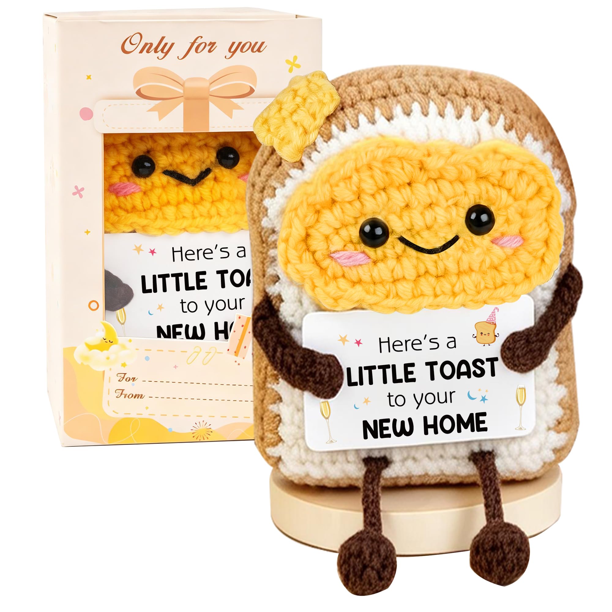 WITCOLOR Housewarming Gift - Handmade Crochet Toast, Unique Home Decor — image 1