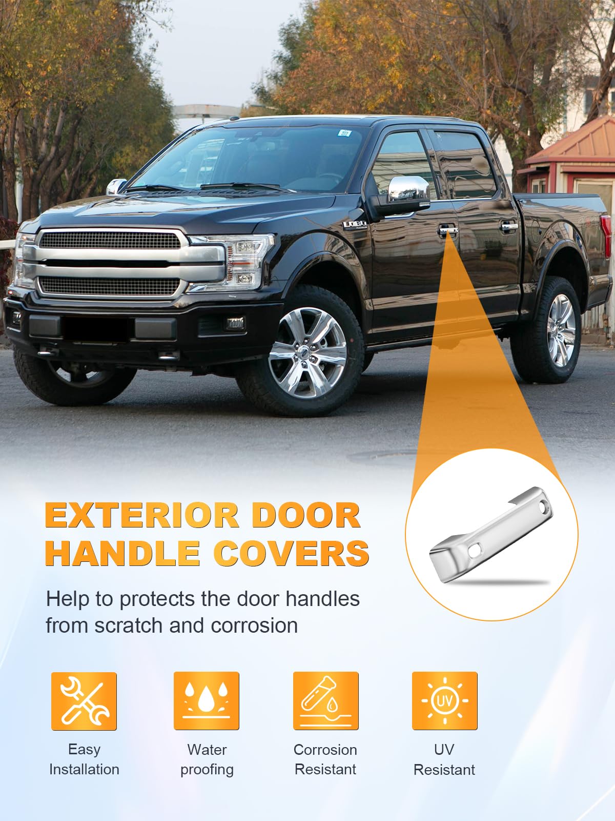 Manijas De Puerta De Cromo Sin Marca Para Ford F-150 - EBay