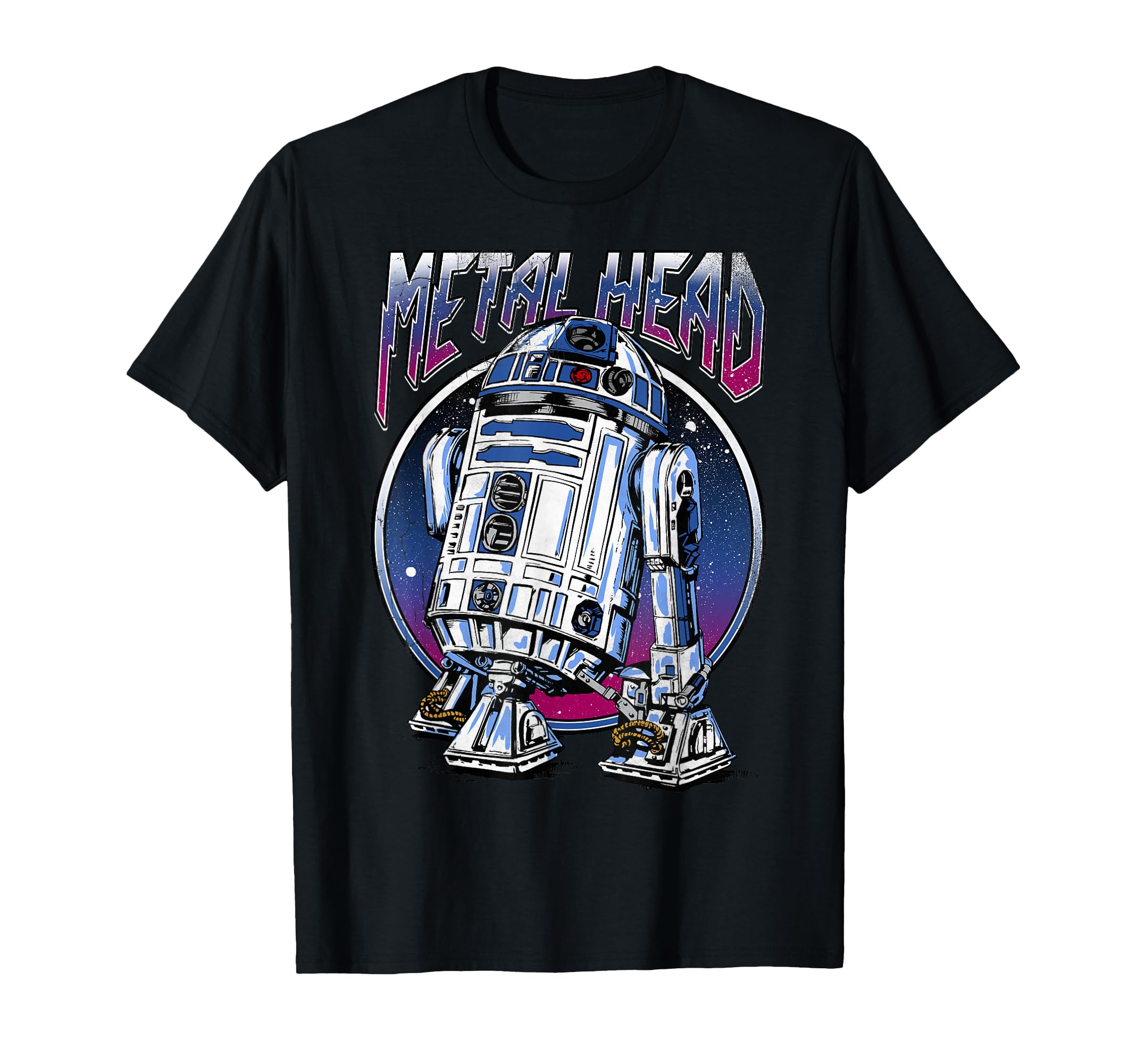 R2D2 Metal Head Vintage Disney+ T-Shirt